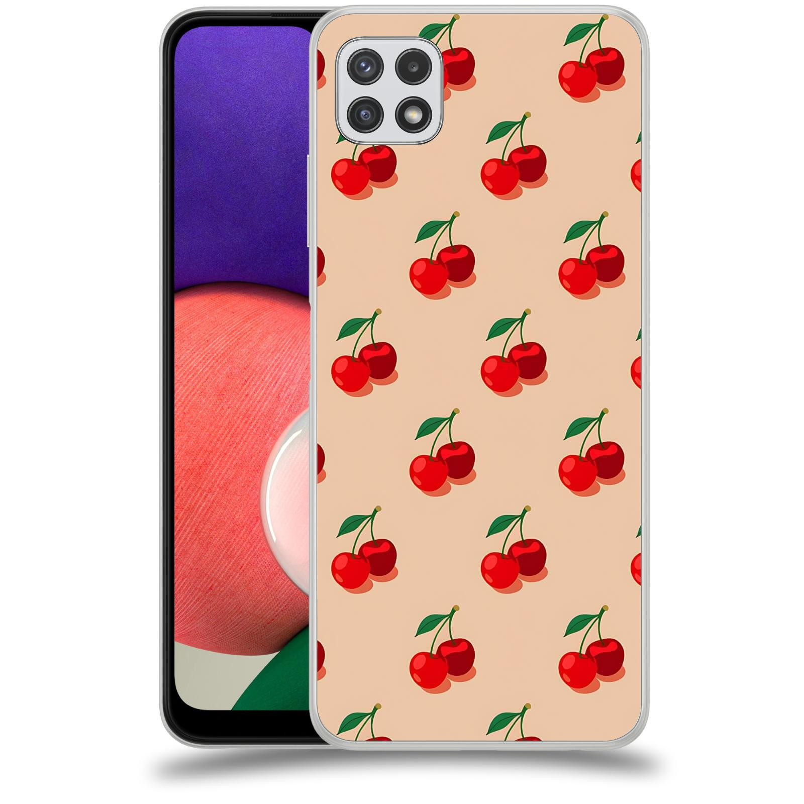 ACOVER Kryt na mobil Samsung Galaxy A22 A225F - Šťavnaté třešně