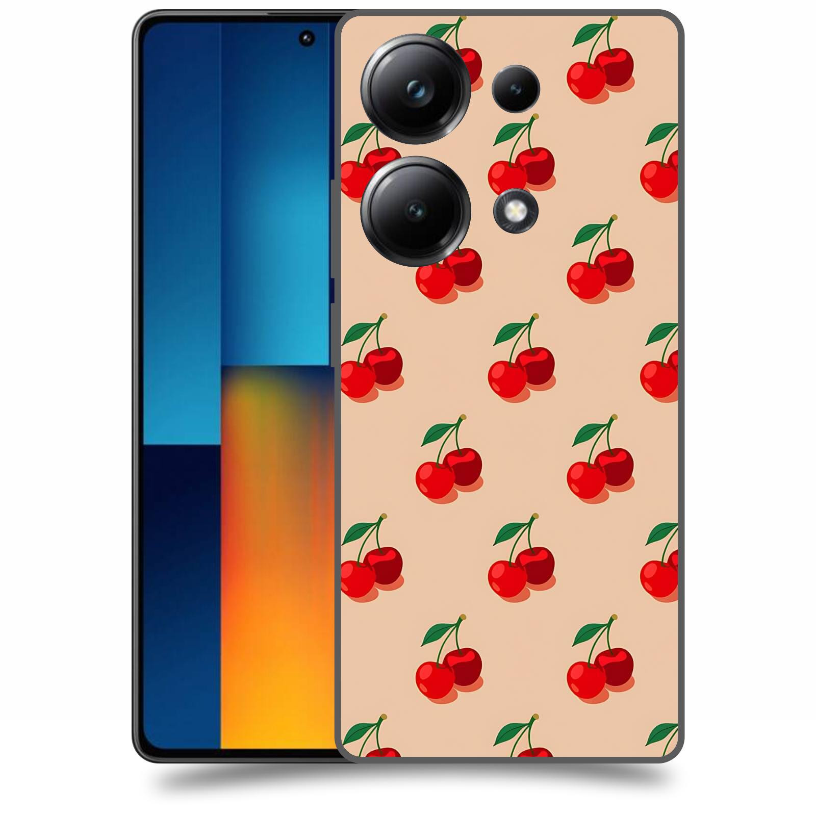 ACOVER Kryt na mobil Poco M6 - Šťavnaté třešně