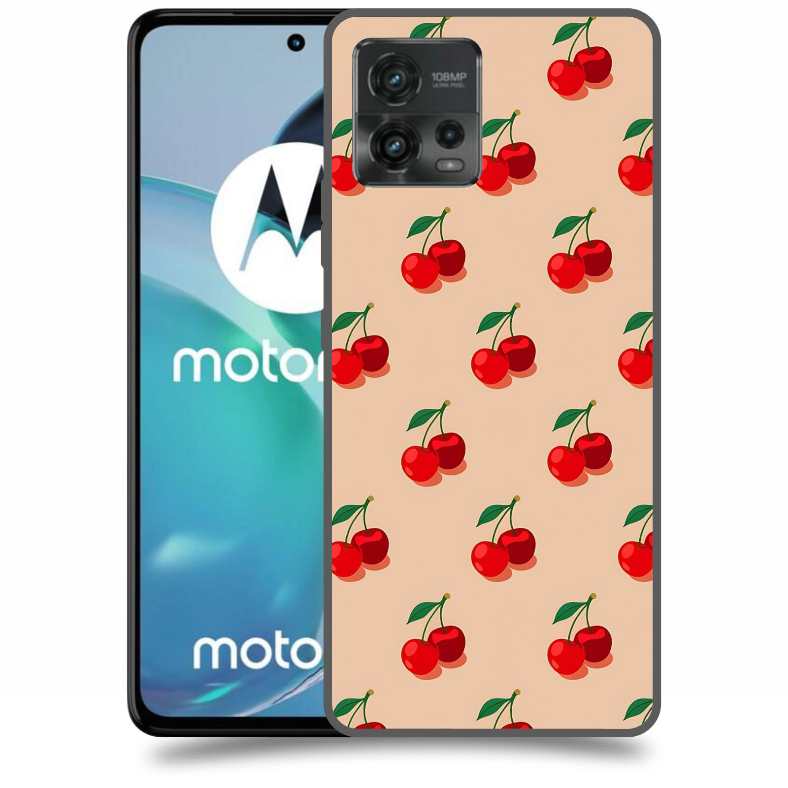 ACOVER Kryt na mobil Motorola Moto G72 - Šťavnaté třešně