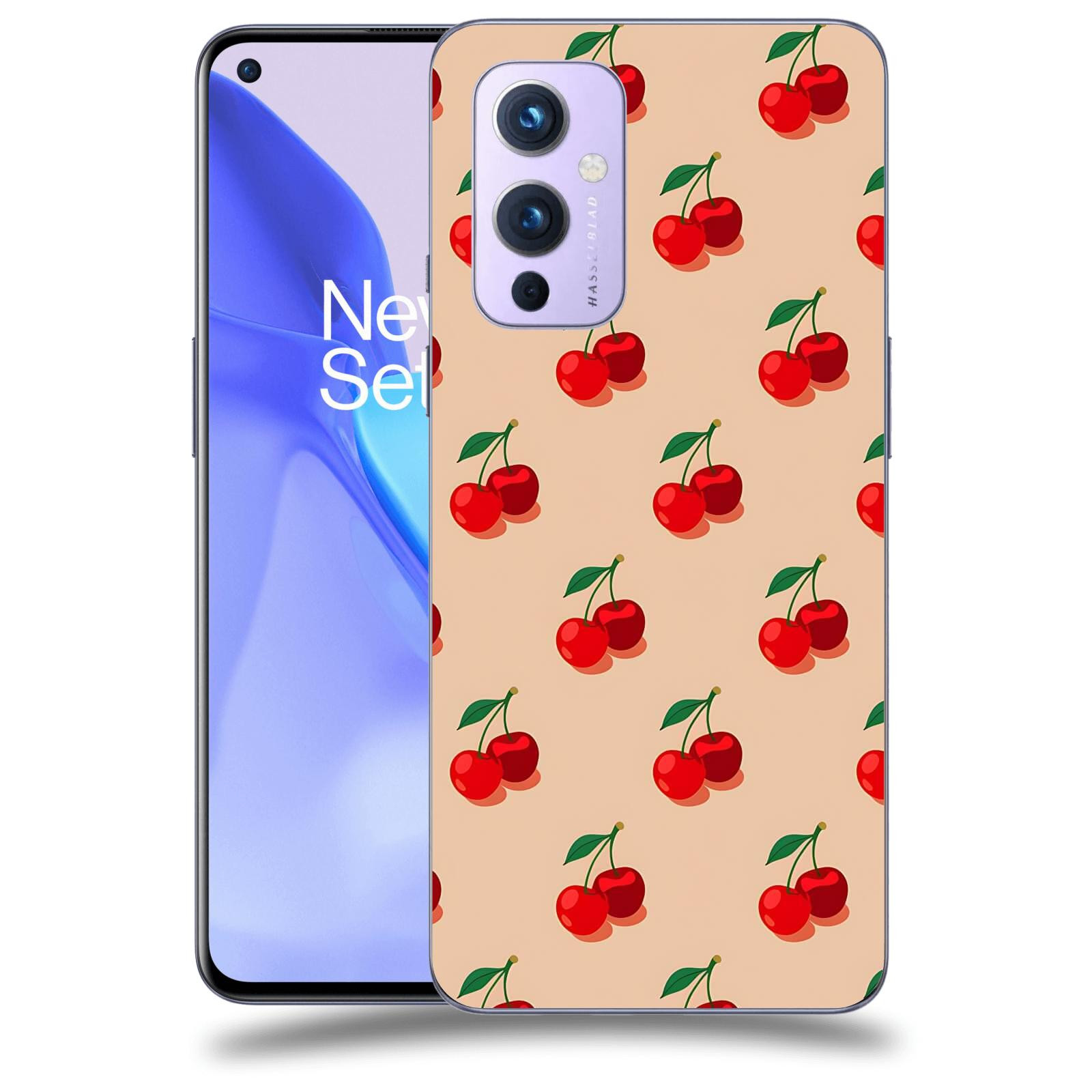 ACOVER Kryt na mobil OnePlus 9 - Šťavnaté třešně