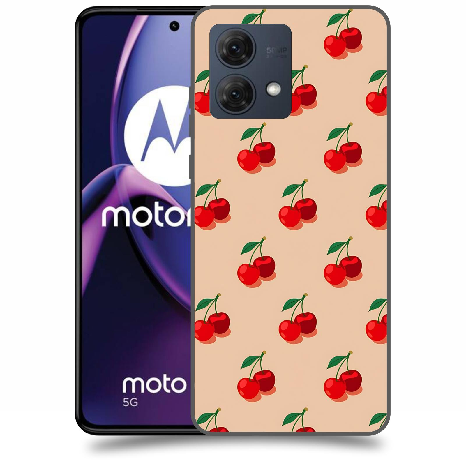 ACOVER Kryt na mobil Motorola Moto G84 5G - Šťavnaté třešně
