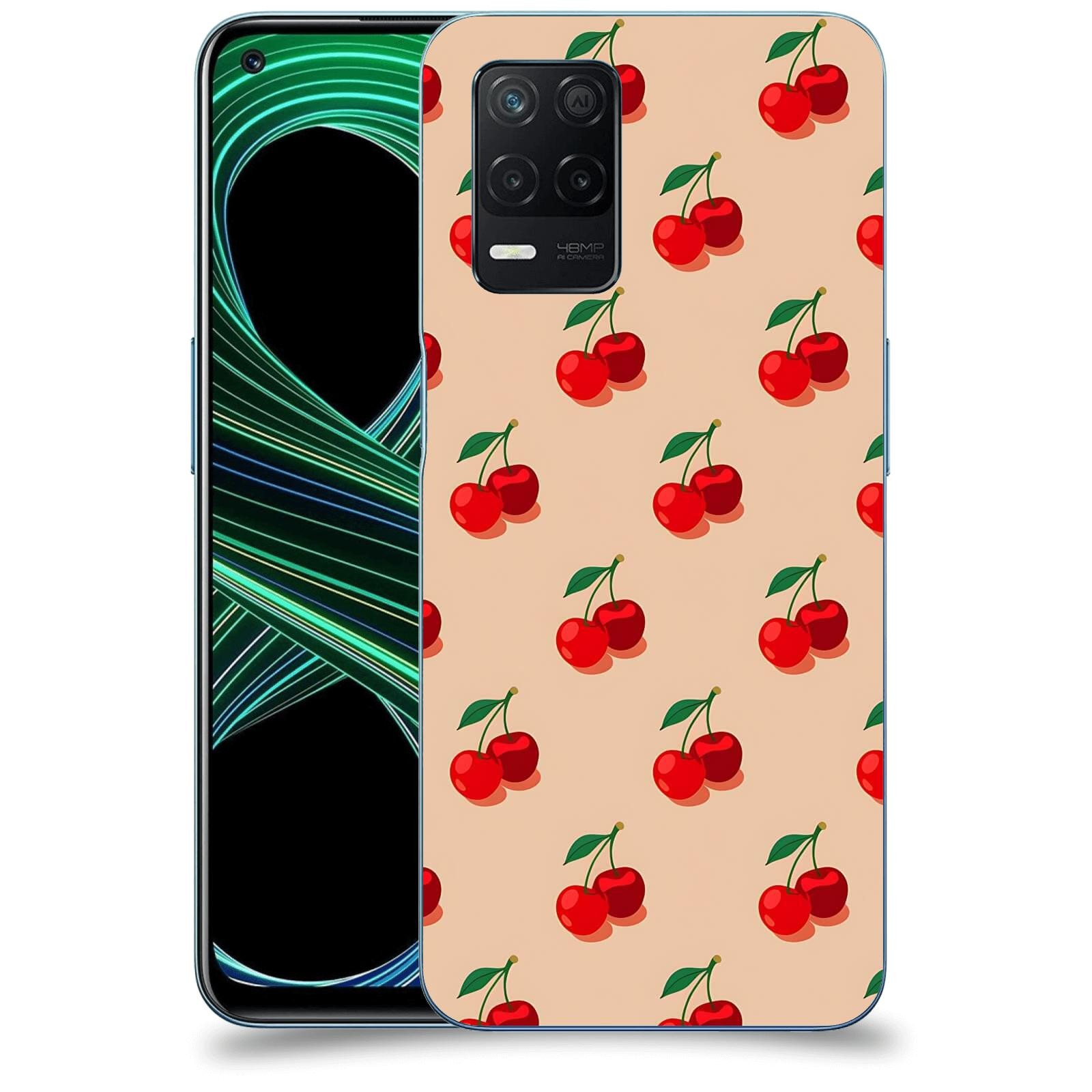 ACOVER Kryt na mobil Realme 8 5G - Šťavnaté třešně