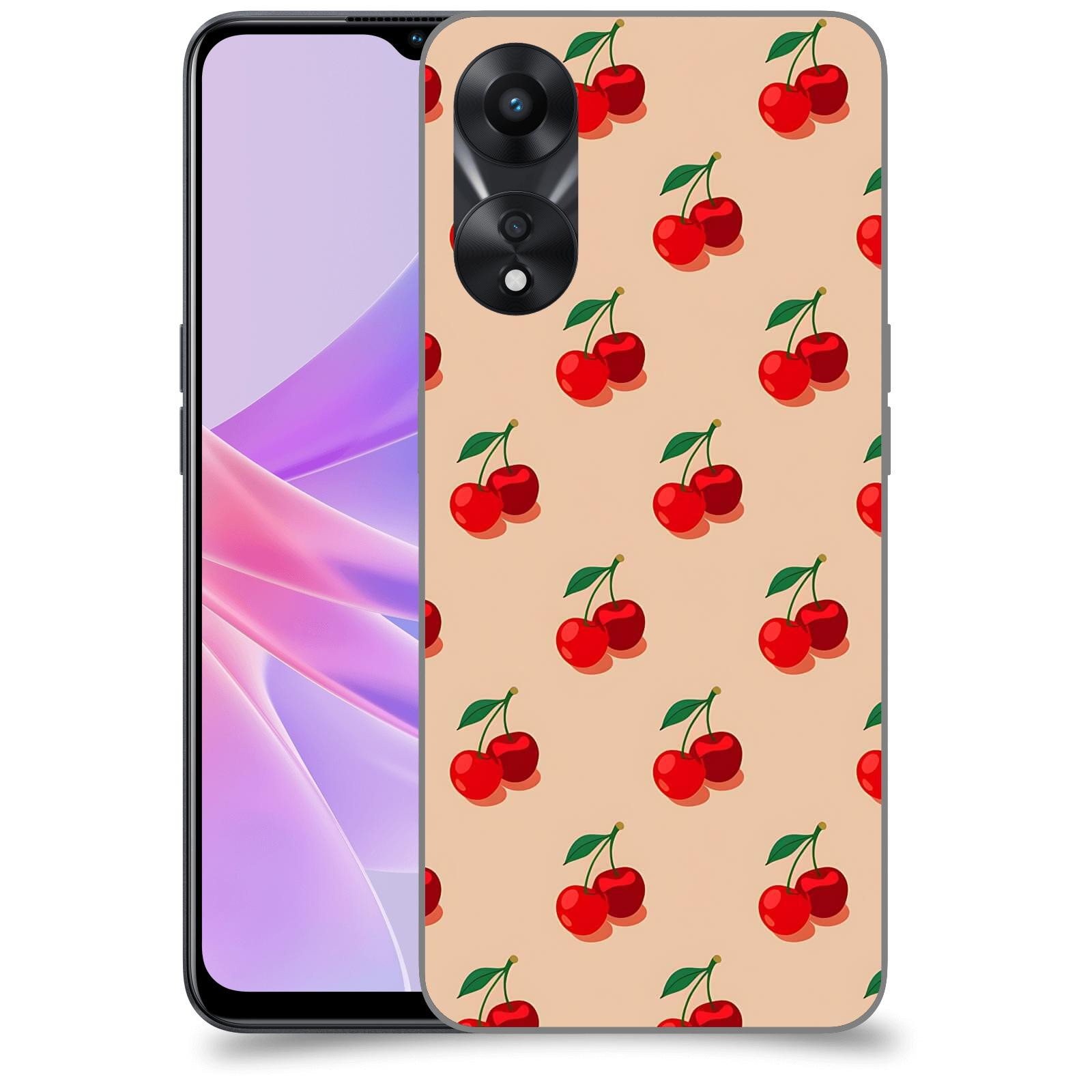 ACOVER Kryt na mobil OPPO A78 5G - Šťavnaté třešně