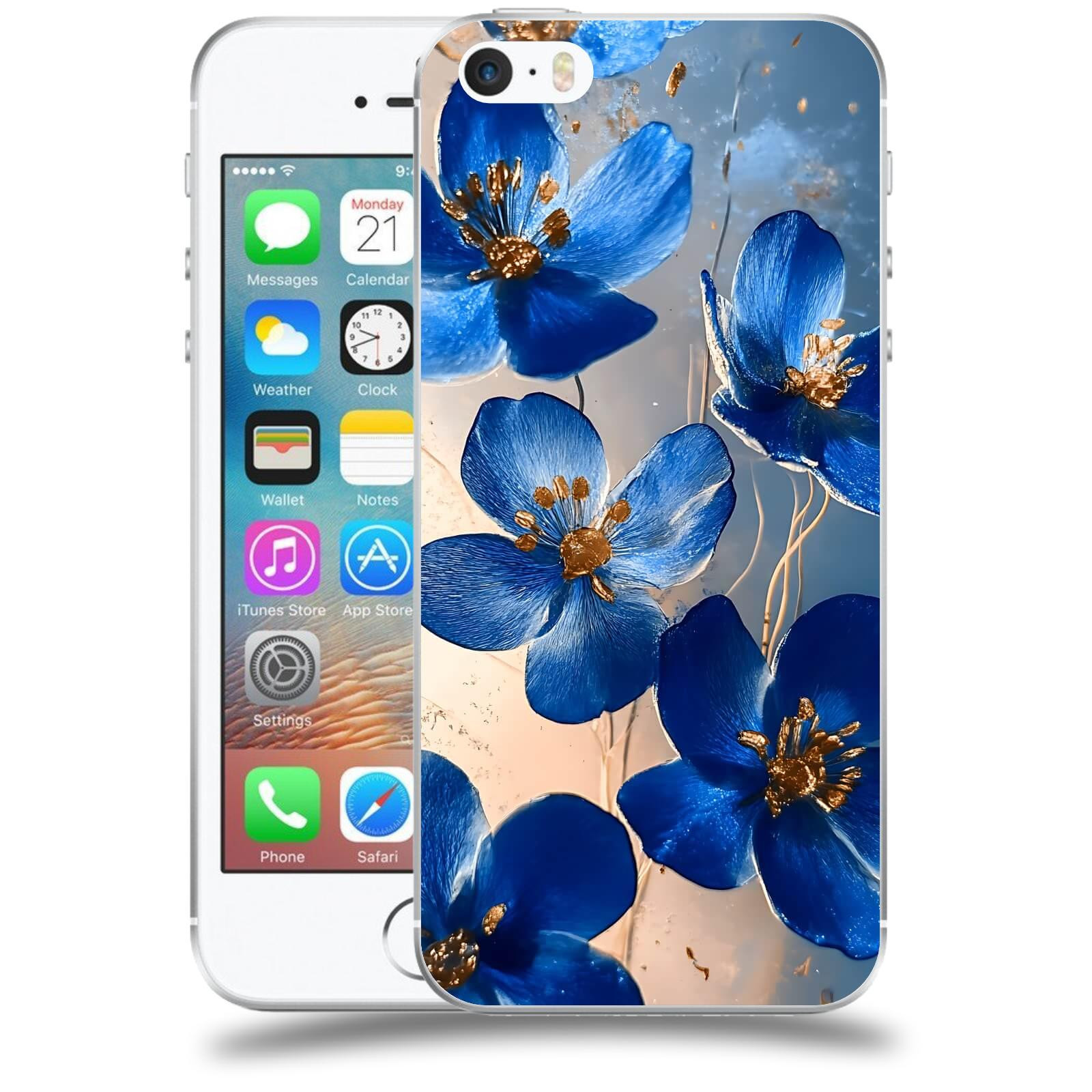 ACOVER Kryt na mobil Apple iPhone 5/5S/SE - Zlatá elegance