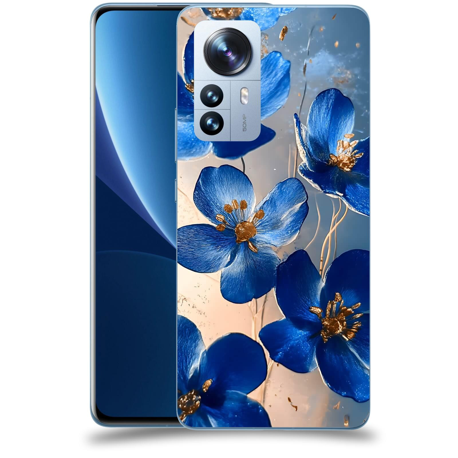 ACOVER Kryt na mobil Xiaomi 12 Pro - Zlatá elegance