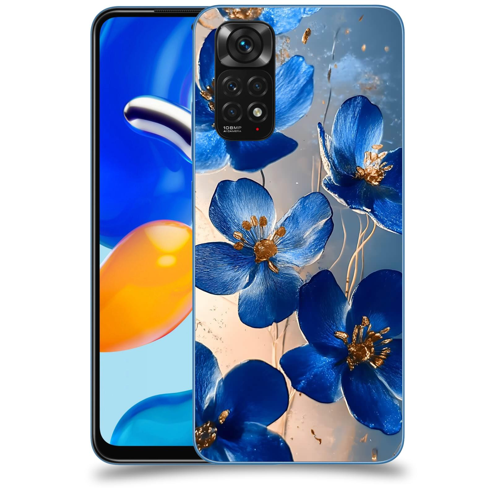 ACOVER Kryt na mobil Xiaomi Redmi Note 11S - Zlatá elegance