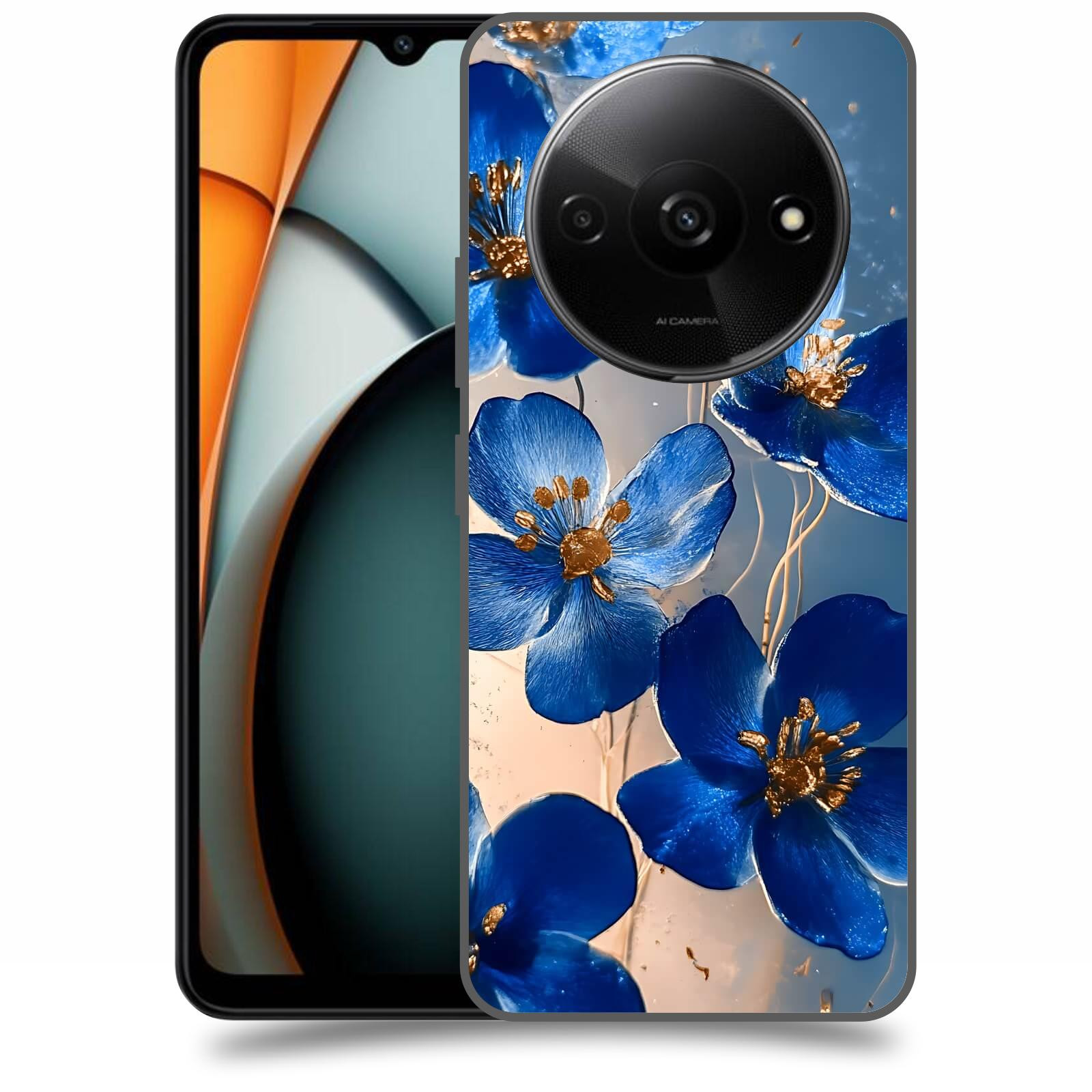 ACOVER Kryt na mobil Xiaomi Redmi A3 - Zlatá elegance