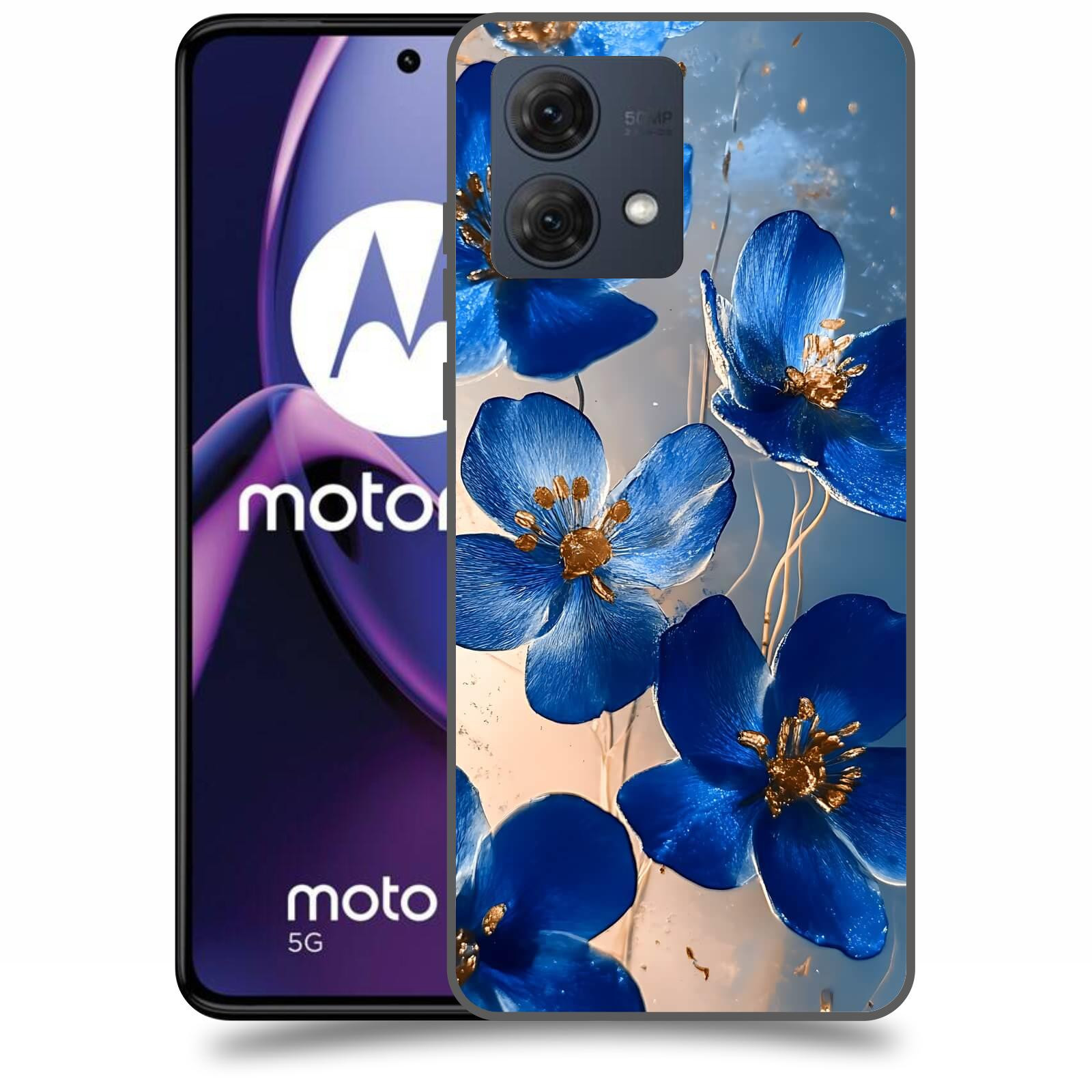 ACOVER Kryt na mobil Motorola Moto G84 5G - Zlatá elegance