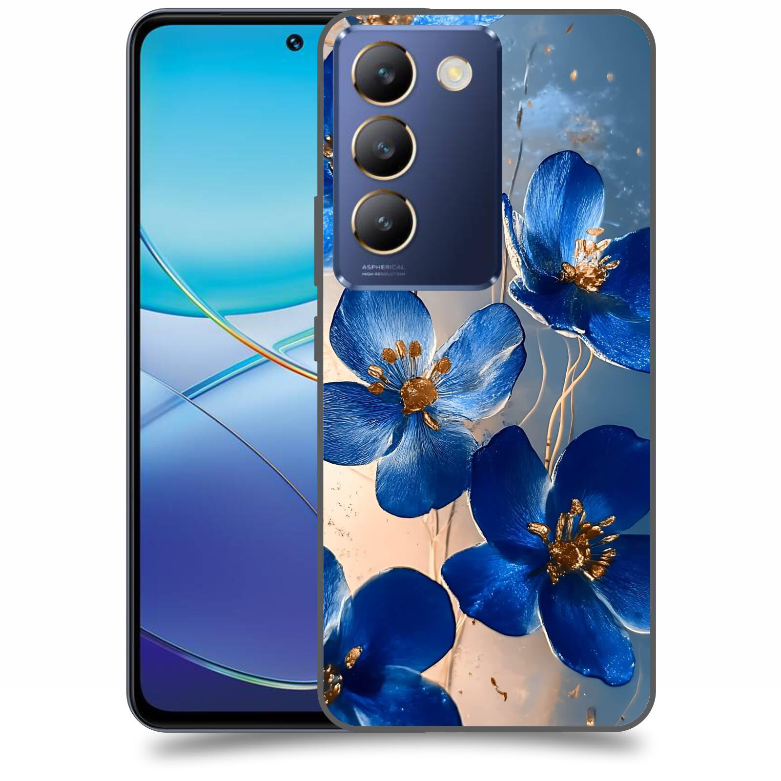 ACOVER Kryt na mobil Vivo V40SE - Zlatá elegance