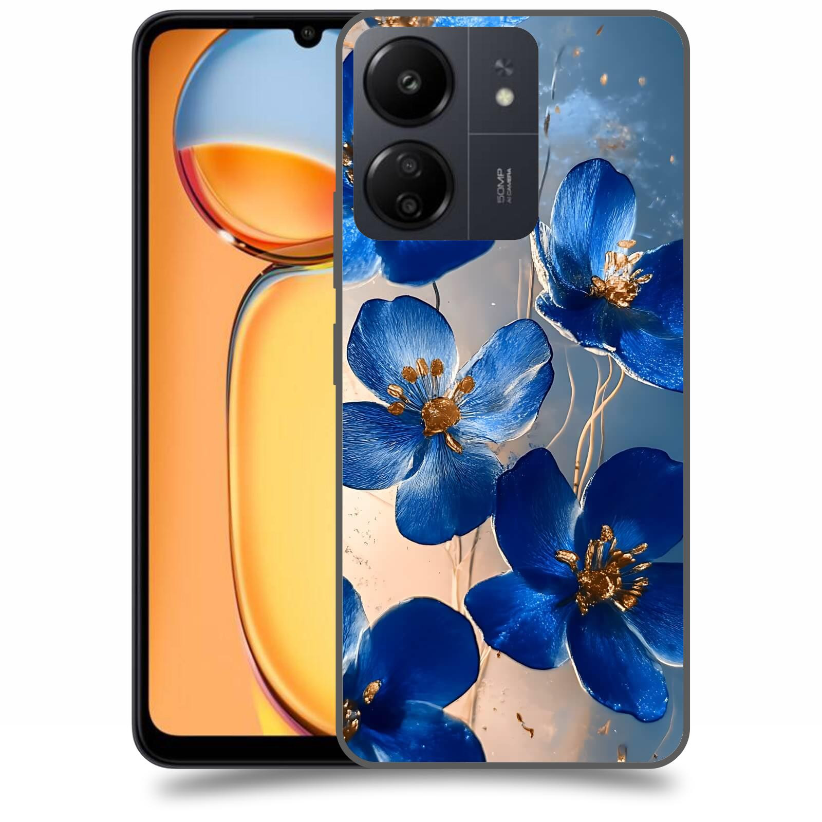 ACOVER Kryt na mobil Xiaomi Redmi 13C 4G  Zlatá elegance