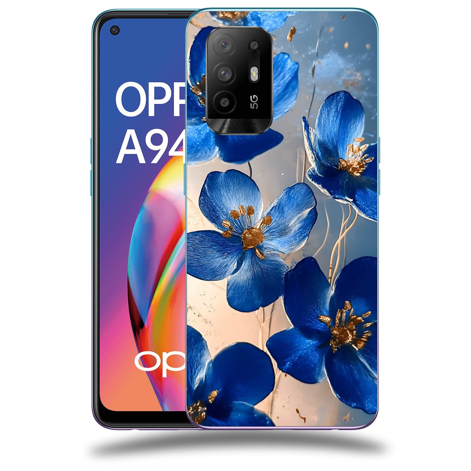 ACOVER Kryt na mobil OPPO A94 5G - Zlatá elegance