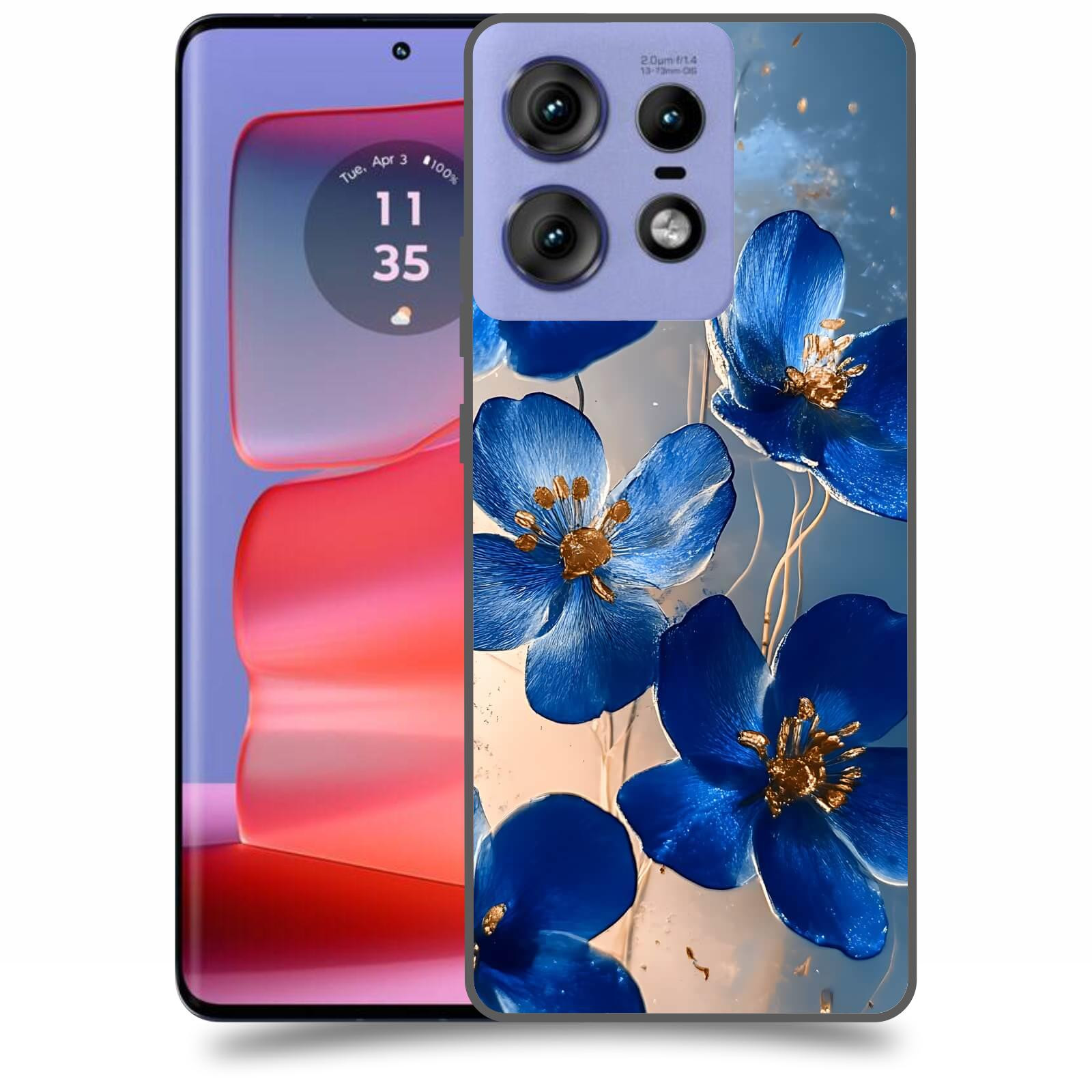 ACOVER Kryt na mobil Motorola Edge 50 Pro - Zlatá elegance