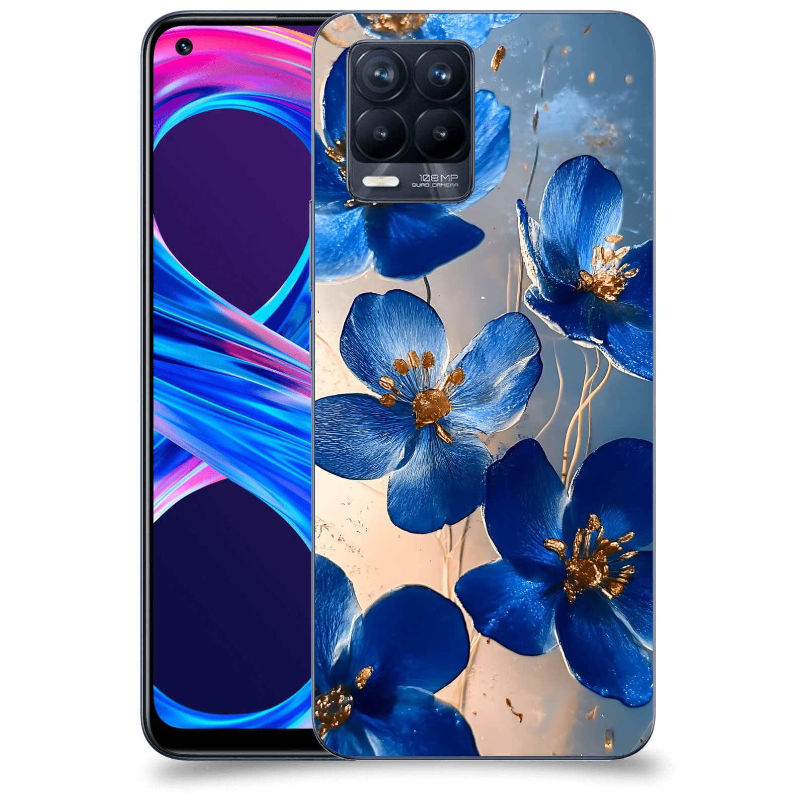 ACOVER Kryt na mobil Realme 8 Pro - Zlatá elegance