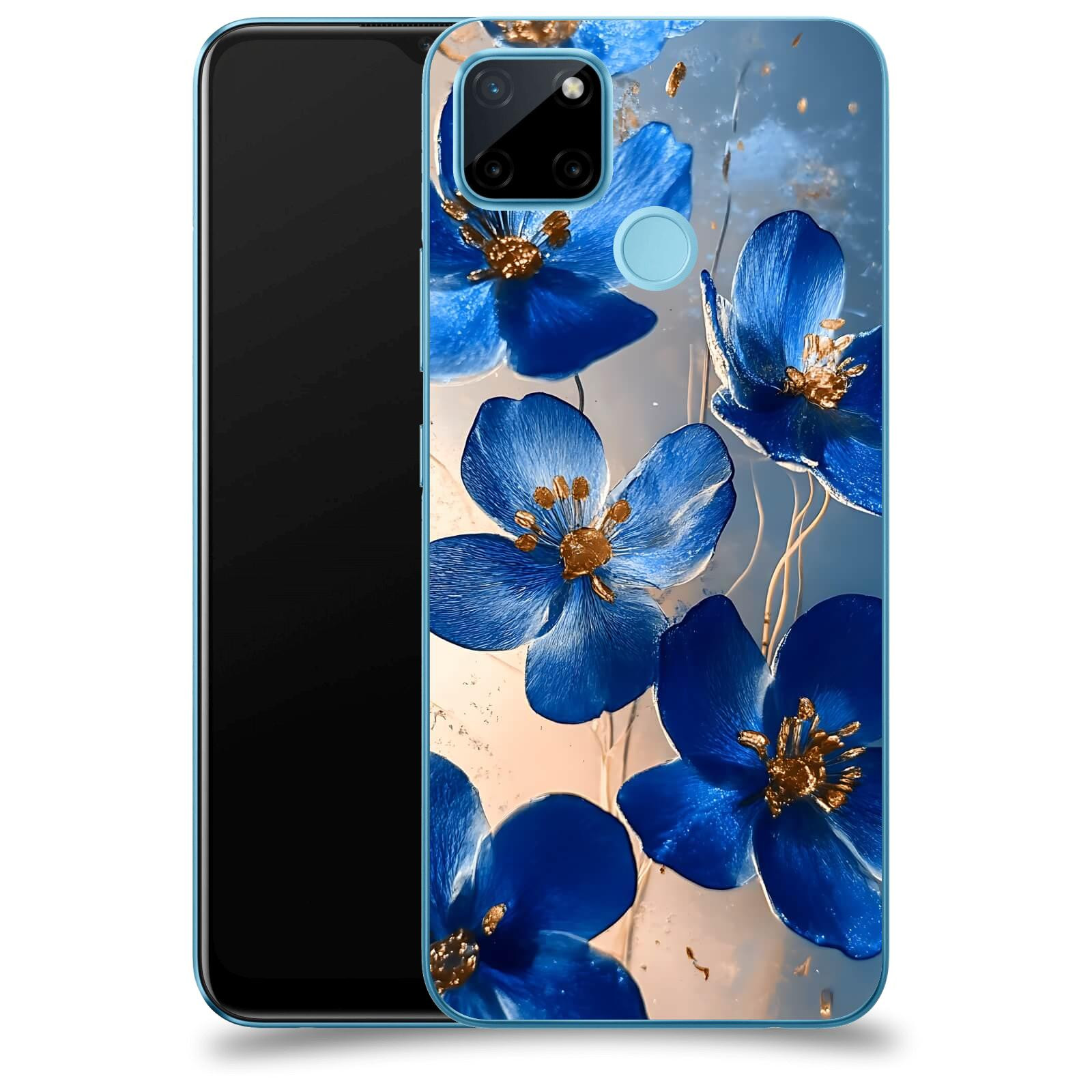 ACOVER Kryt na mobil Realme C21Y - Zlatá elegance