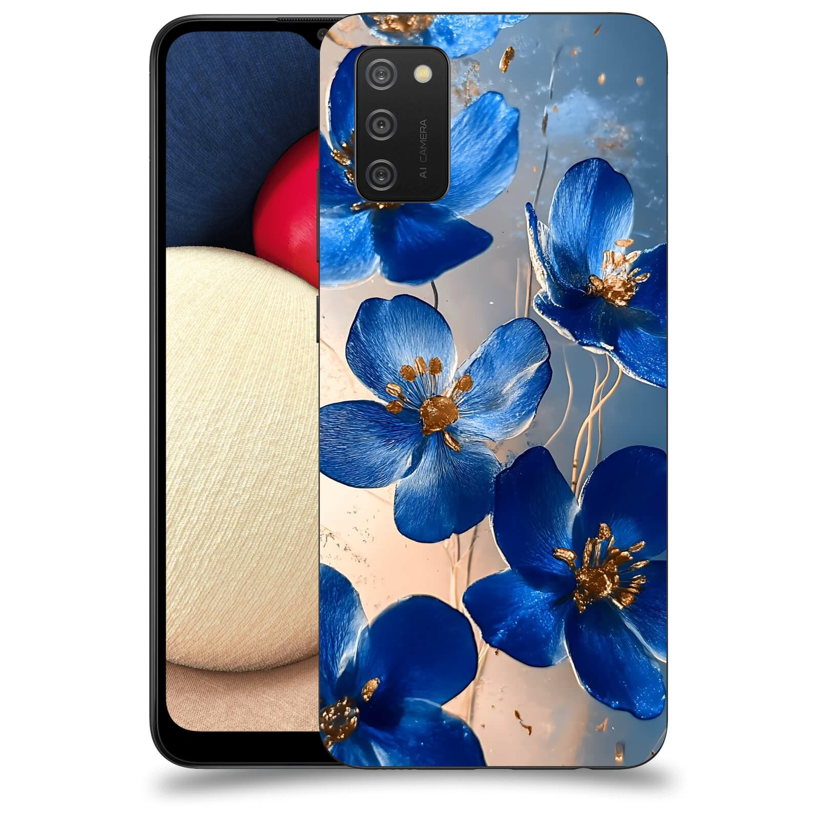ACOVER Kryt na mobil Samsung Galaxy A02s A025G - Zlatá elegance