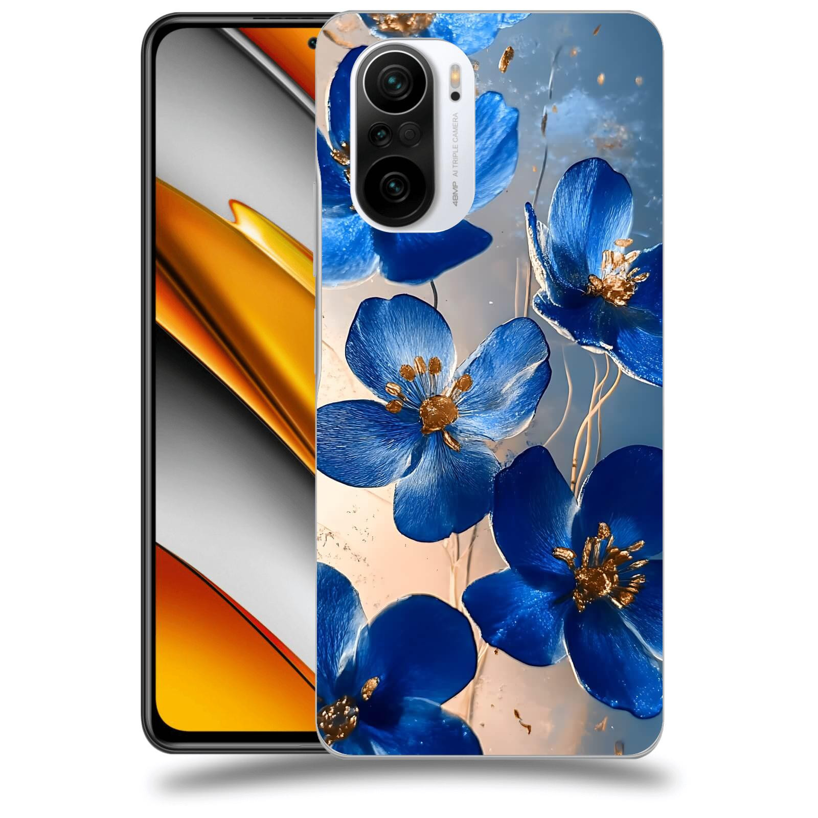 ACOVER Kryt na mobil Xiaomi Poco F3 - Zlatá elegance