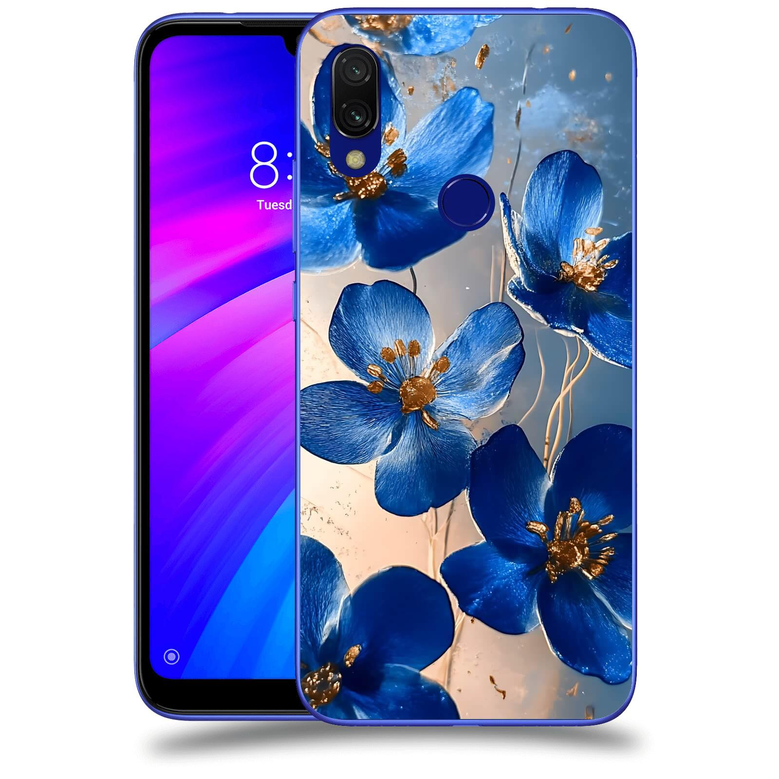 ACOVER Kryt na mobil Xiaomi Redmi 7 - Zlatá elegance