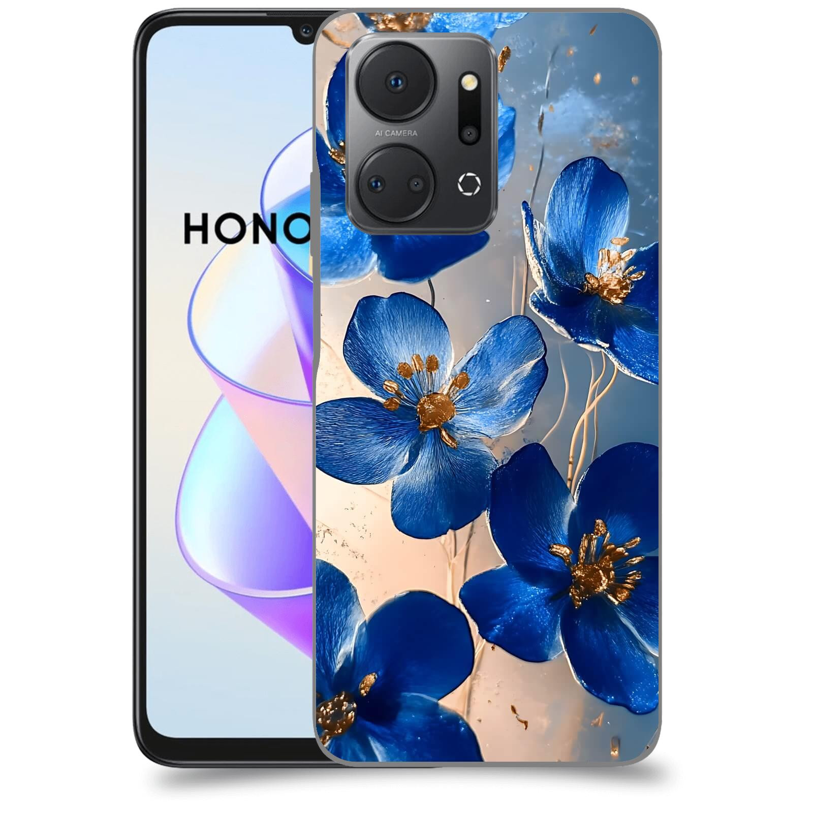 ACOVER Kryt na mobil HONOR X7a - Zlatá elegance