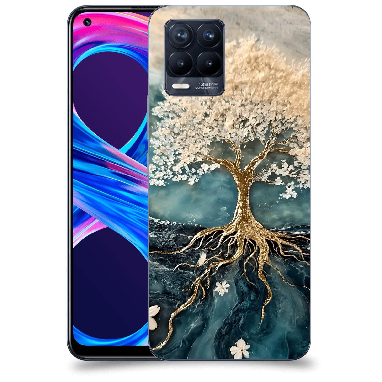 ACOVER Kryt na mobil Realme 8 Pro - Zlatý život