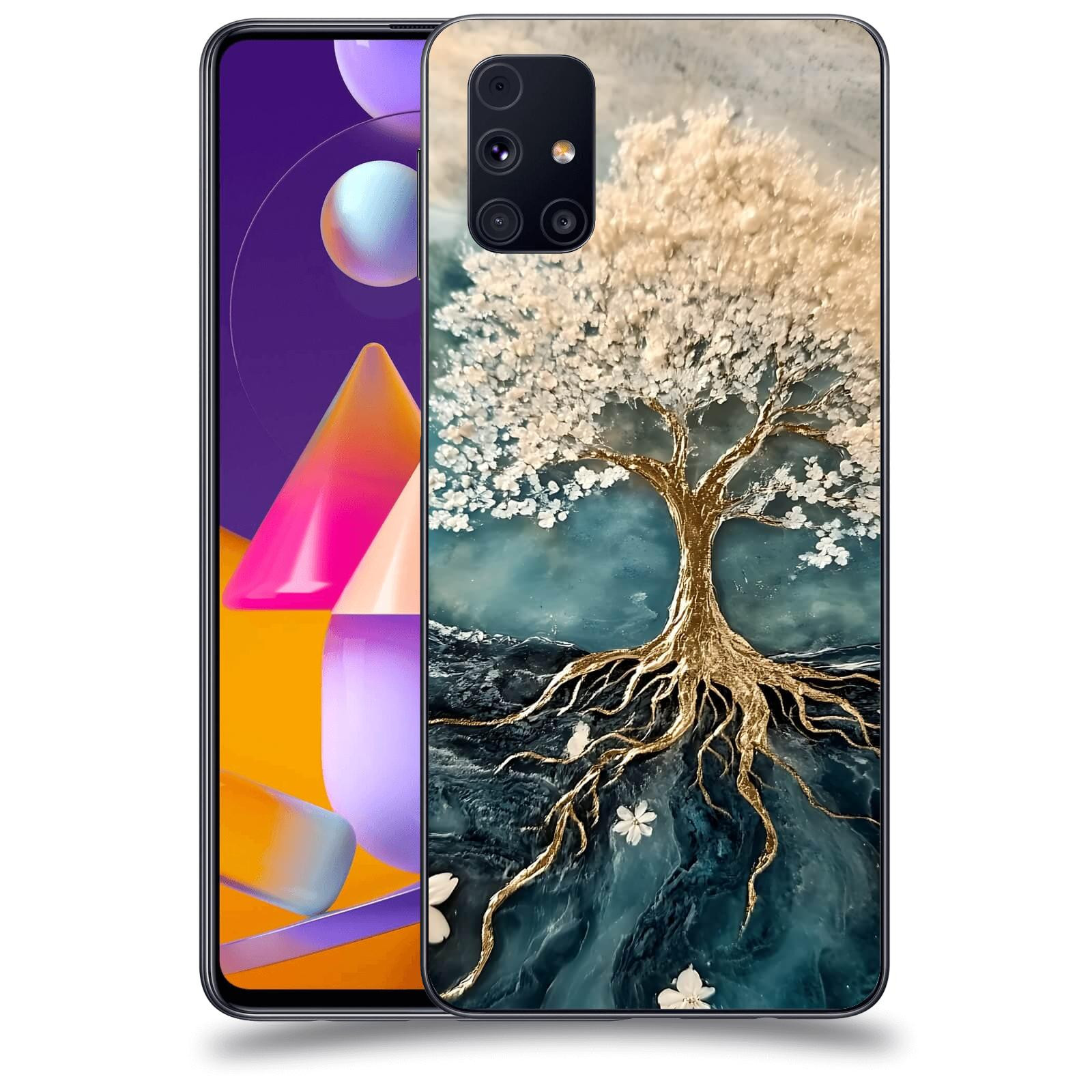 ACOVER Kryt na mobil Samsung Galaxy M31s - Zlatý život