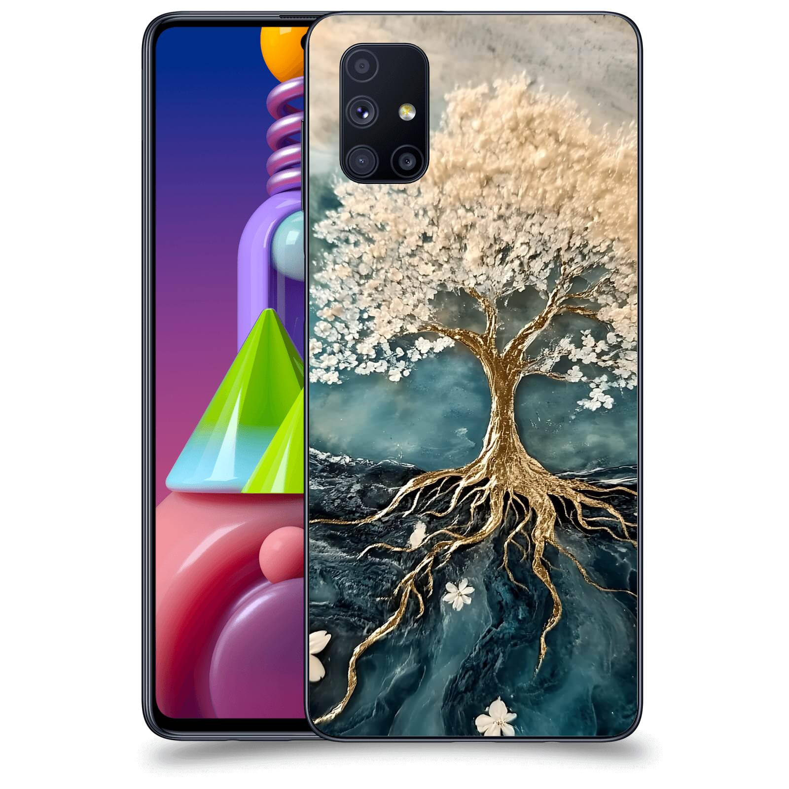 ACOVER Kryt na mobil Samsung Galaxy M51 M515F - Zlatý život