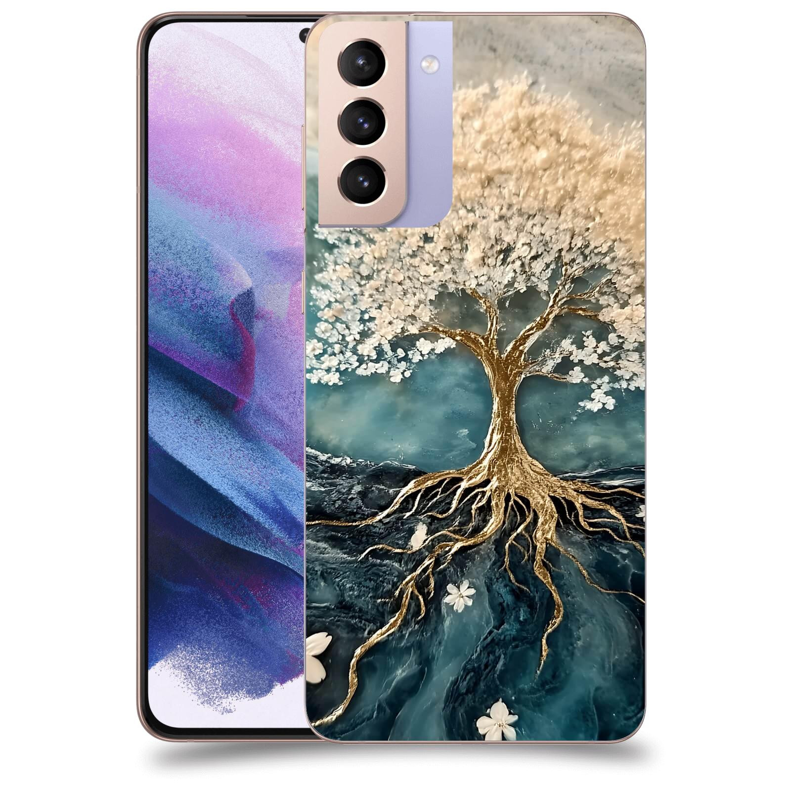 ACOVER Kryt na mobil Samsung Galaxy S21+ G996F - Zlatý život