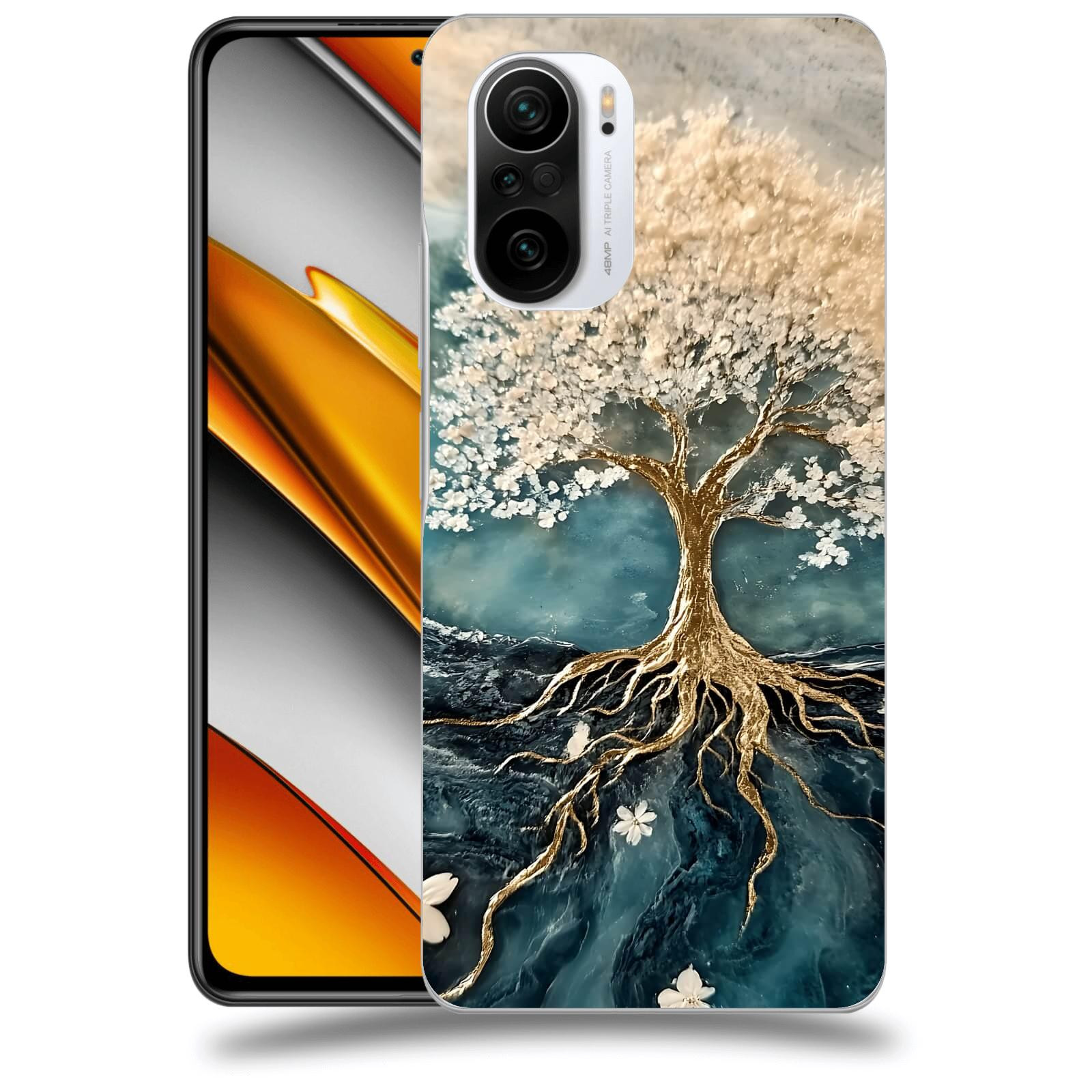 ACOVER Kryt na mobil Xiaomi Poco F3 - Zlatý život