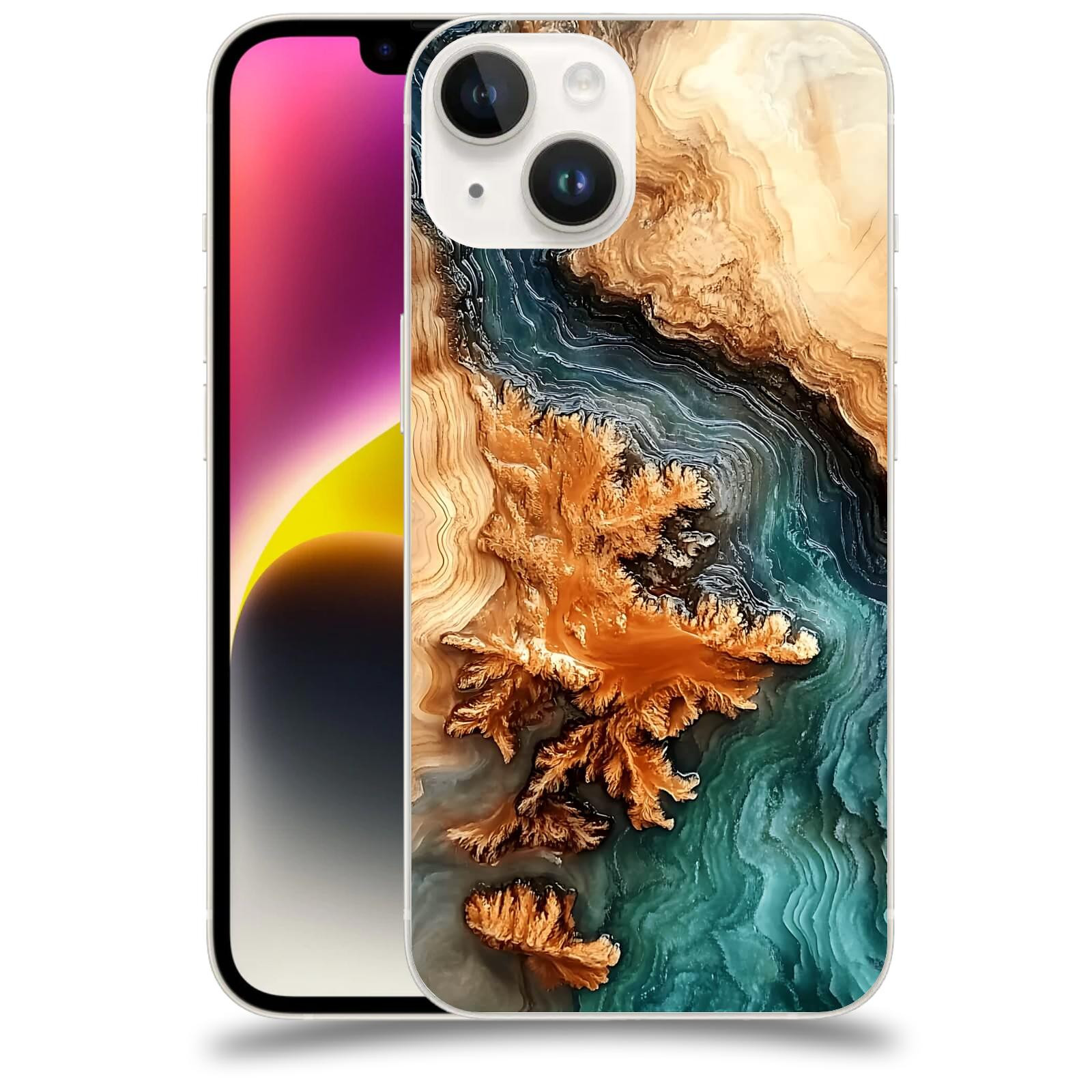 ACOVER Kryt na mobil Apple iPhone 14 - Minerální tok