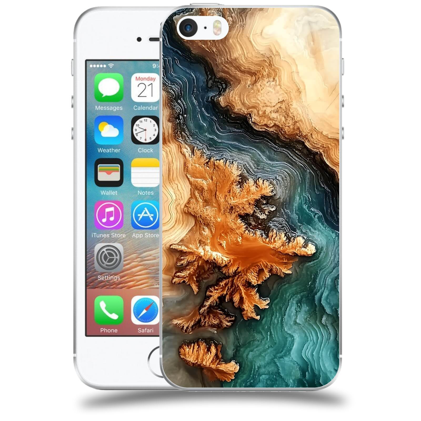 ACOVER Kryt na mobil Apple iPhone 5/5S/SE - Minerální tok