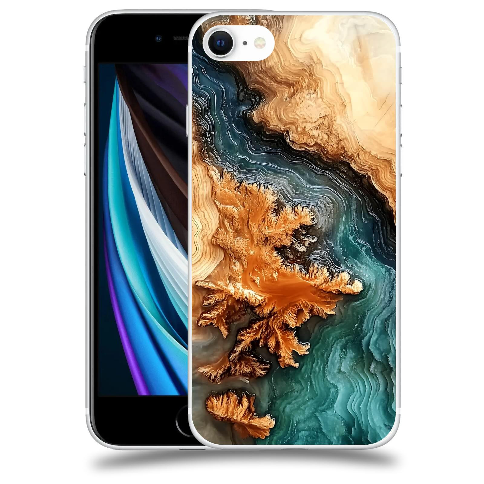 ACOVER Kryt na mobil Apple iPhone SE 2020 - Minerální tok