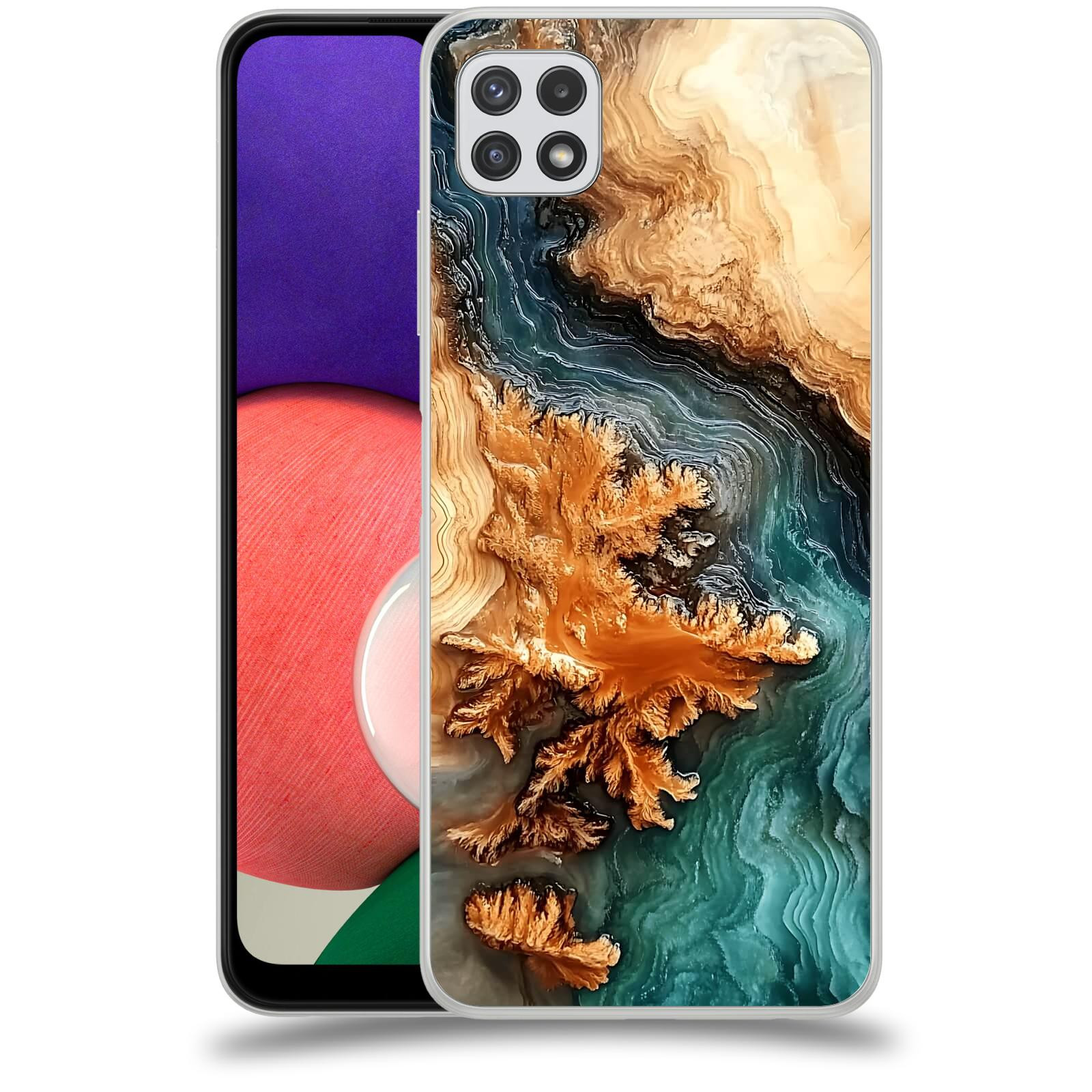 ACOVER Kryt na mobil Samsung Galaxy A22 A225F - Minerální tok