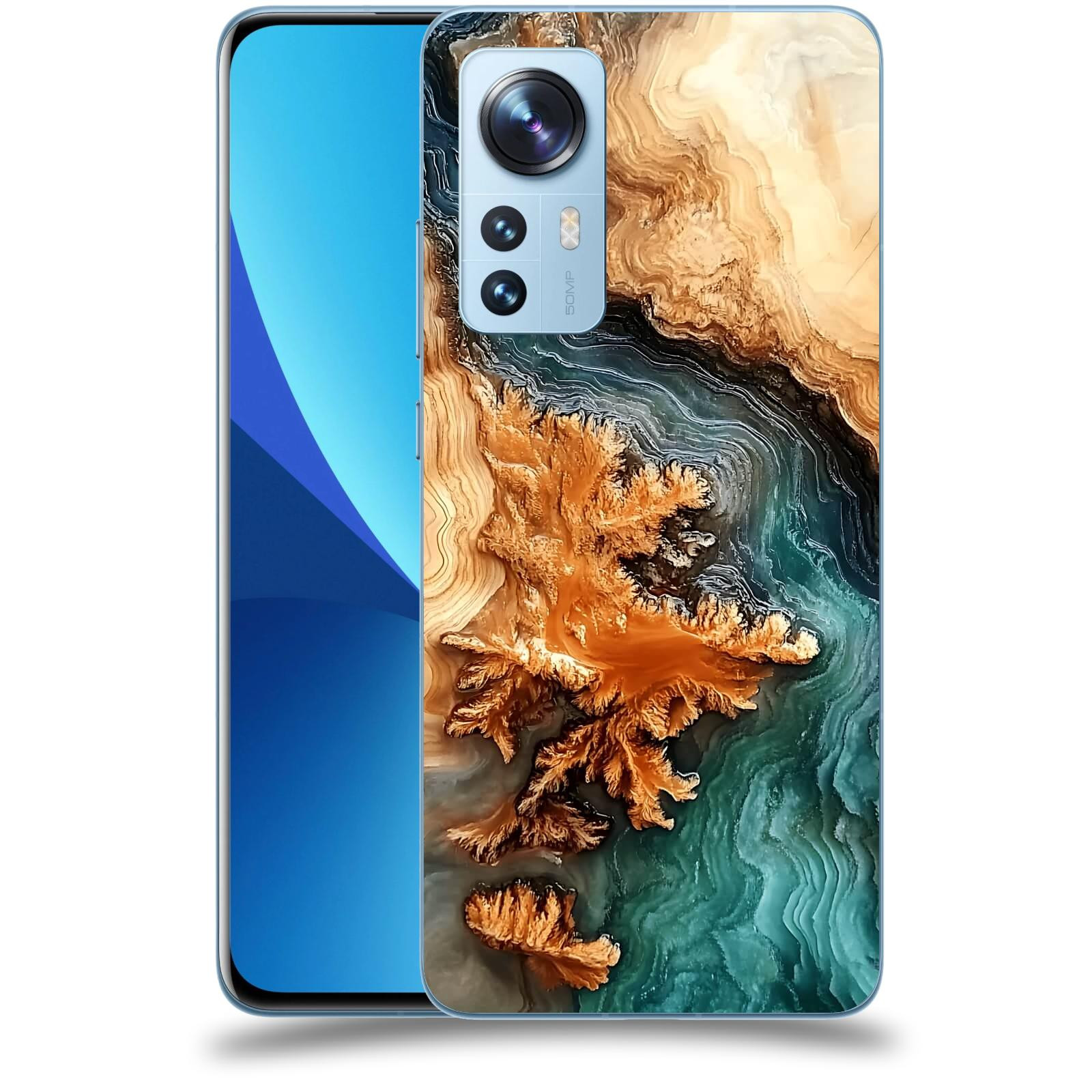 ACOVER Kryt na mobil Xiaomi 12 - Minerální tok