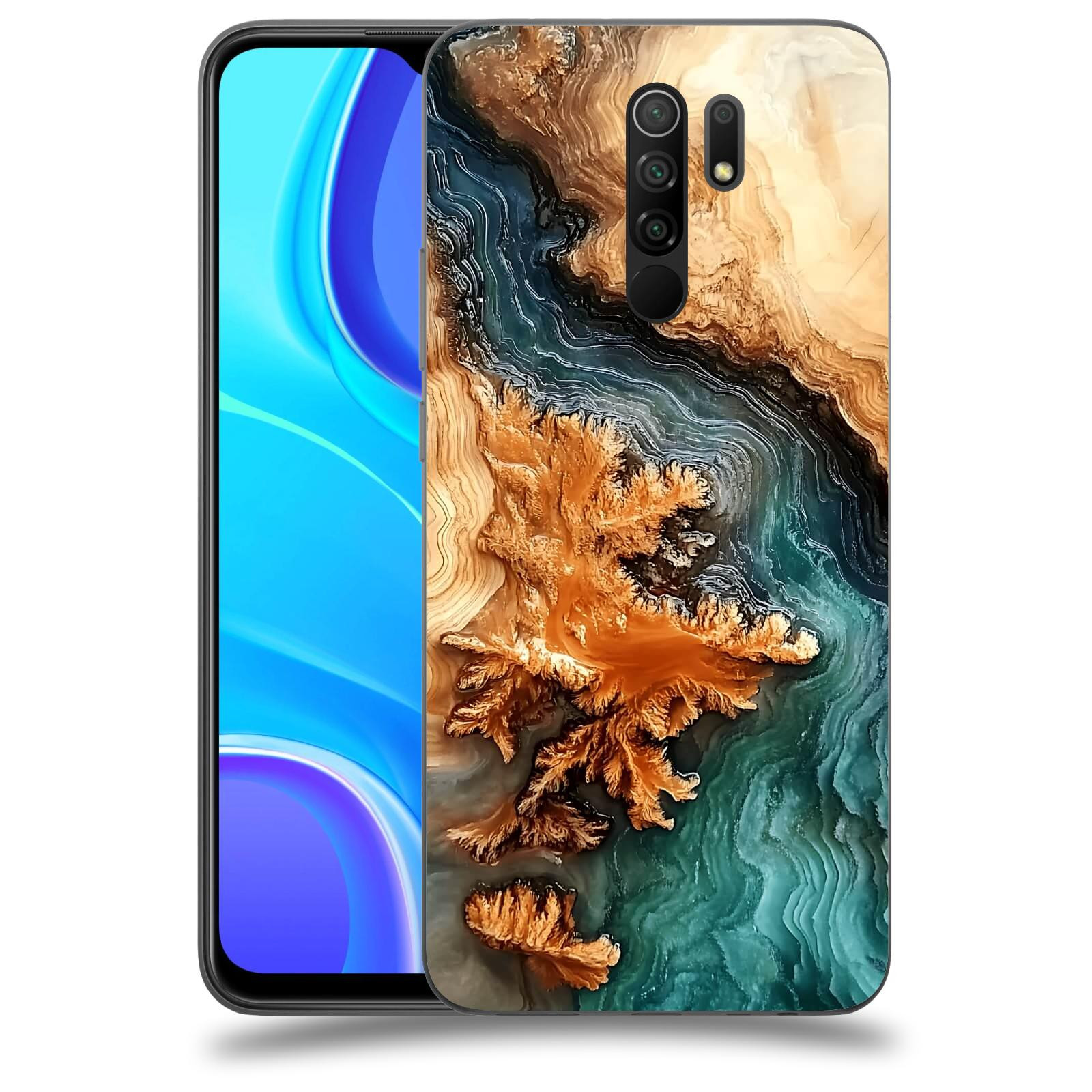 ACOVER Kryt na mobil Xiaomi Redmi 9 - Minerální tok
