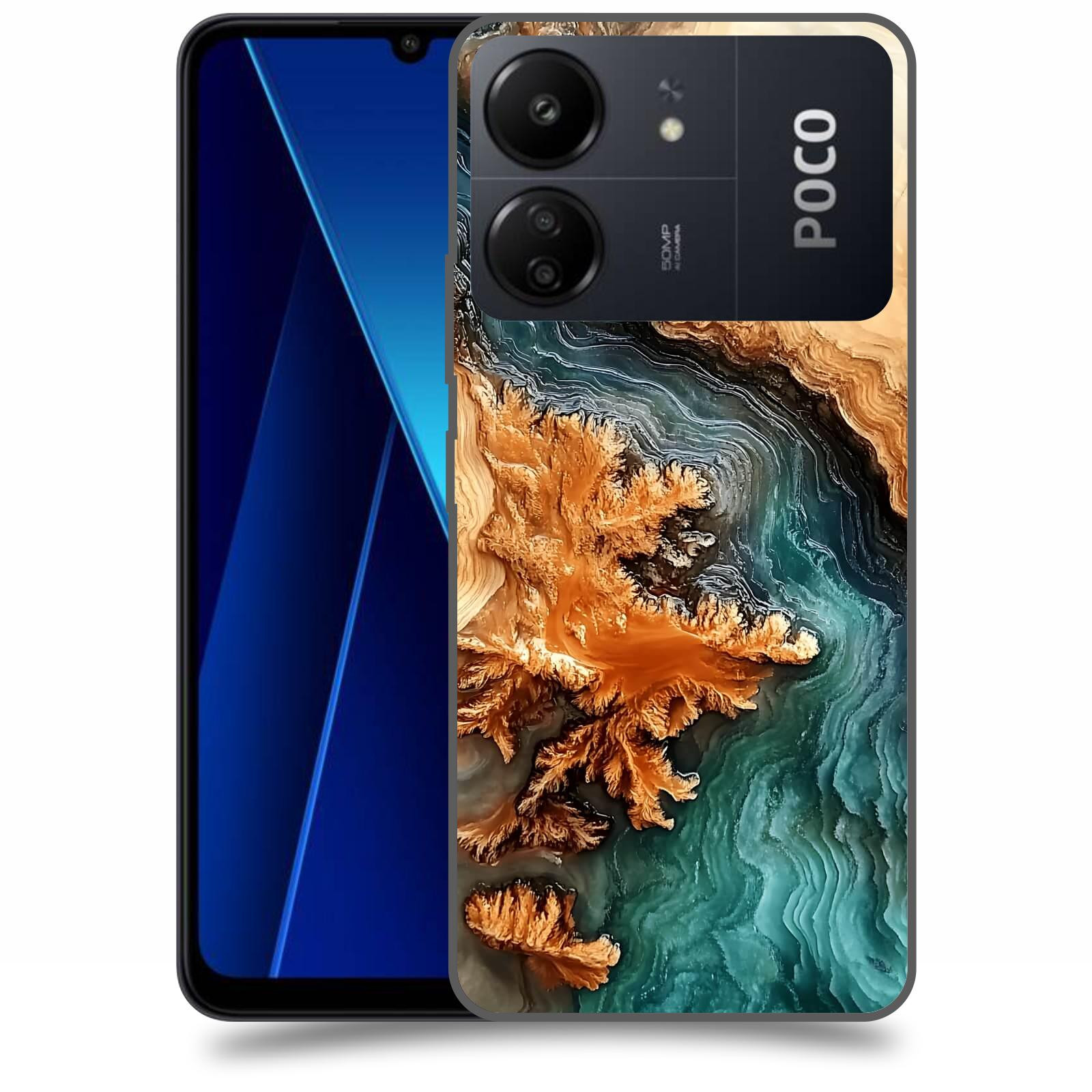 ACOVER Kryt na mobil Poco C65 - Minerální tok