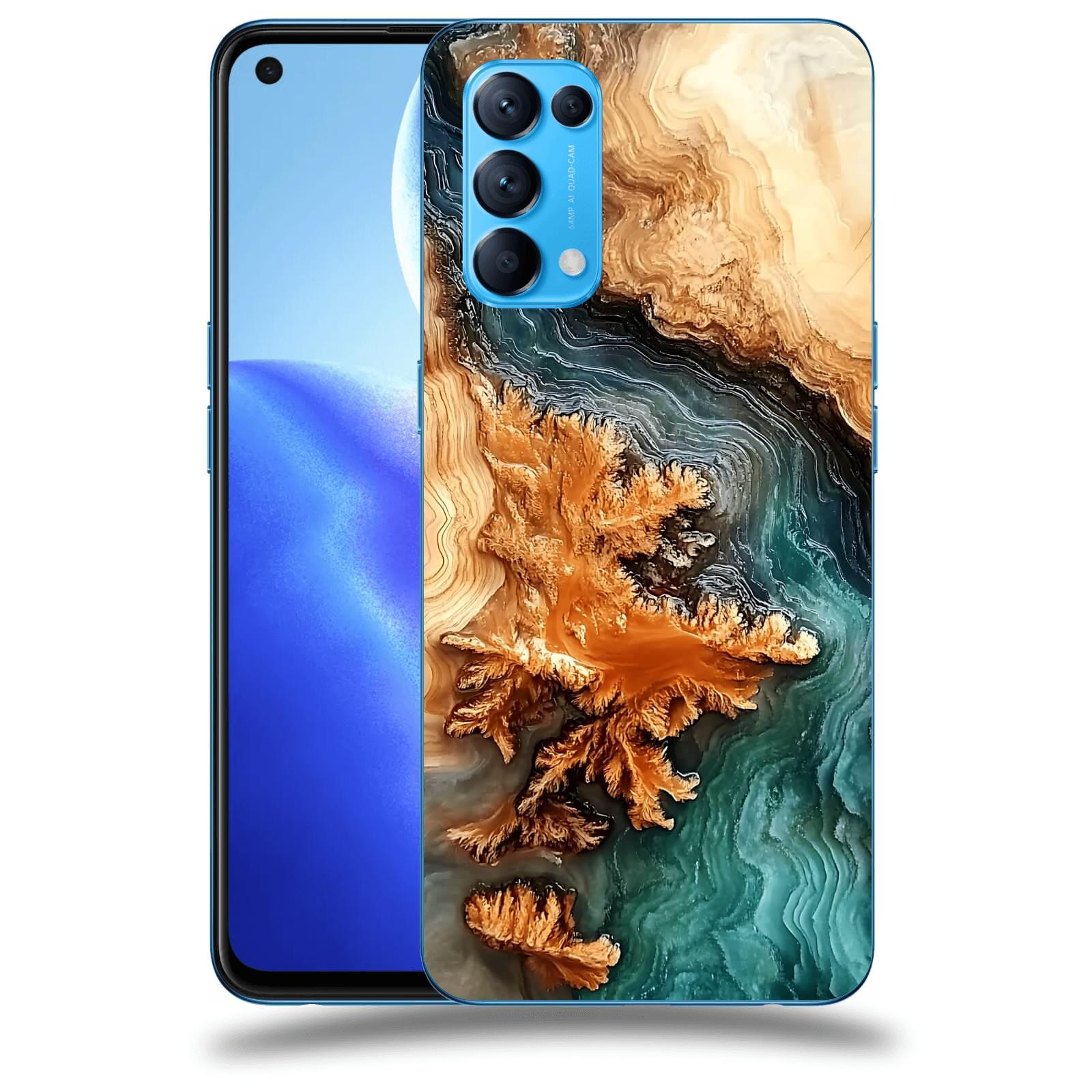 ACOVER Kryt na mobil OPPO Reno 5 5G - Minerální tok