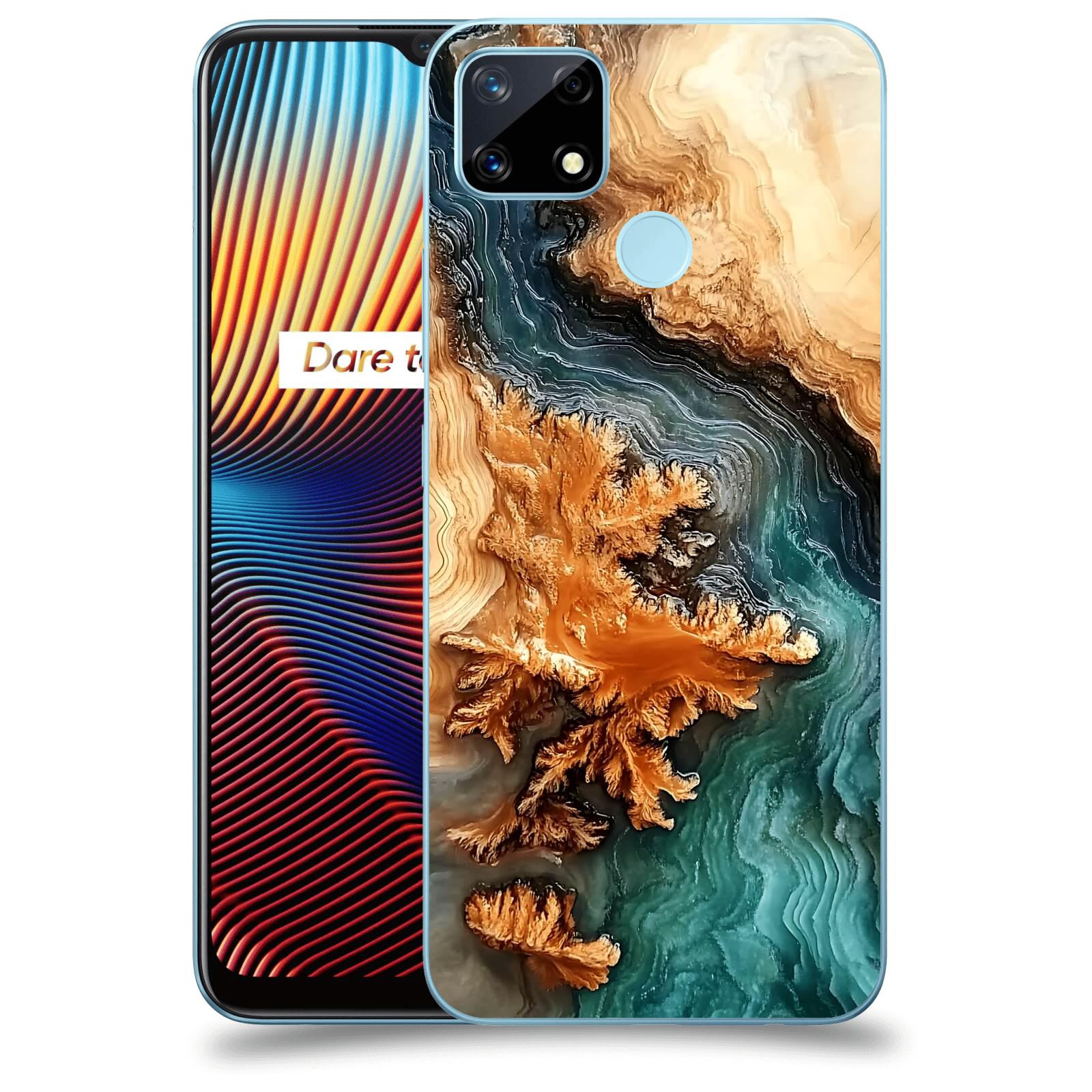 ACOVER Kryt na mobil Realme 7i - Minerální tok