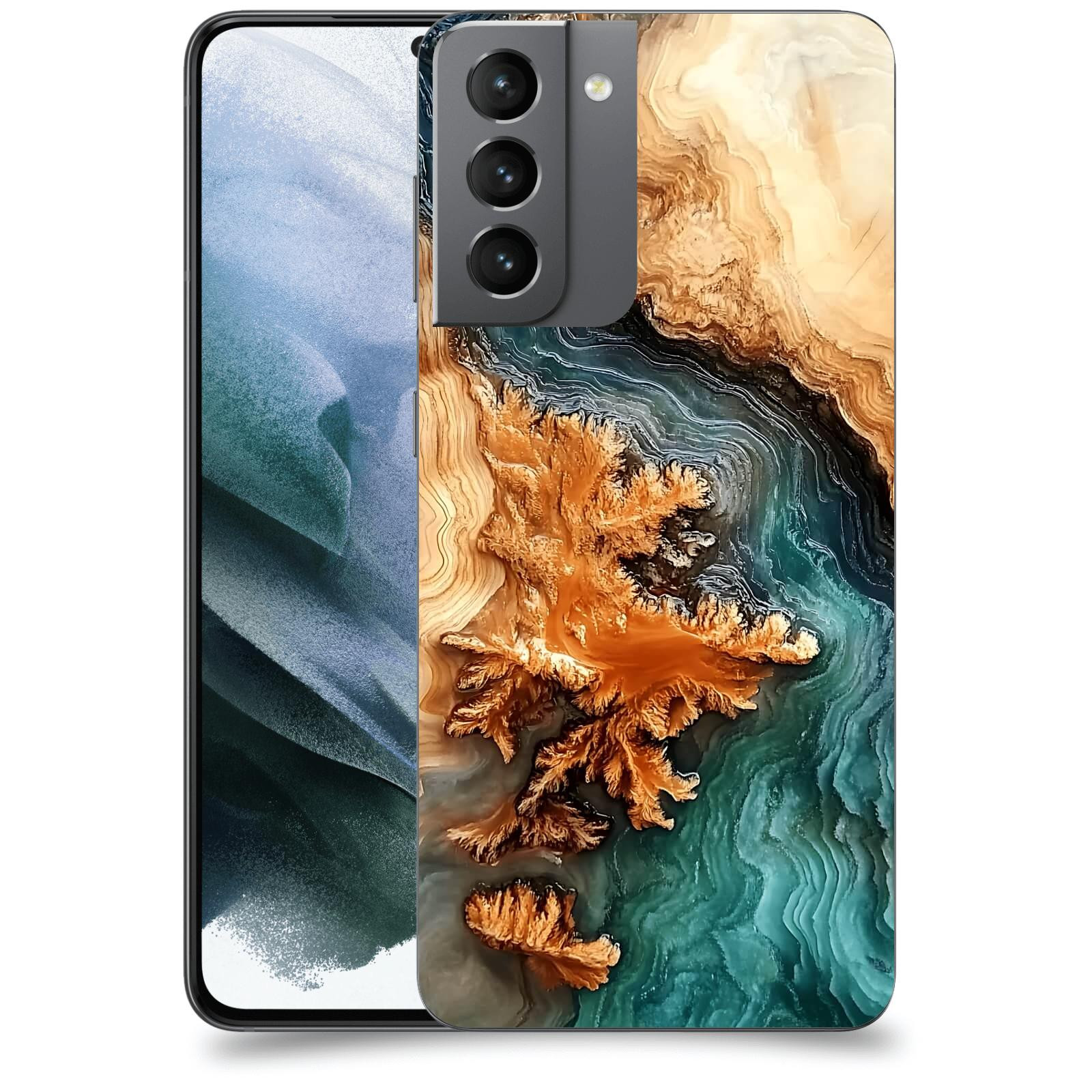 ACOVER Kryt na mobil Samsung Galaxy S21 G991B - Minerální tok