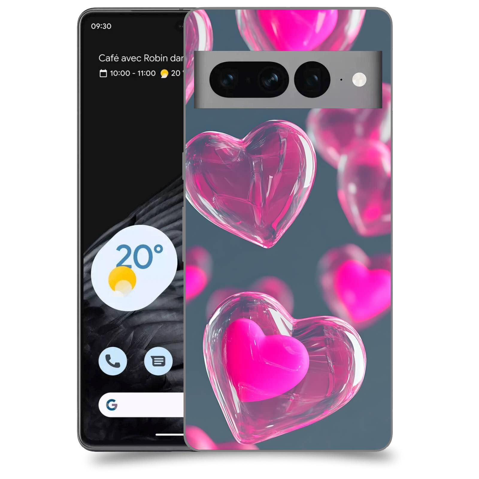 ACOVER Kryt na mobil Google pixel 7 pro - Láska a Jemnost