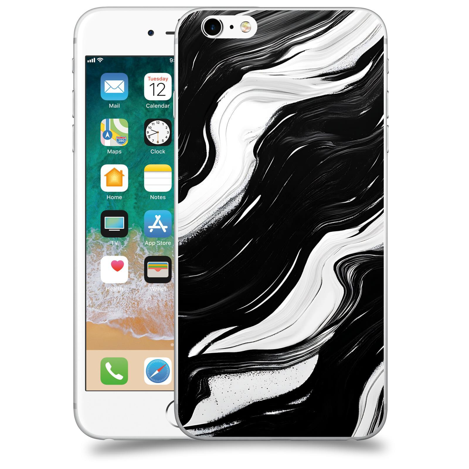 ACOVER Kryt na mobil Apple iPhone 6 Plus/6S Plus - Monochromie a Proudění