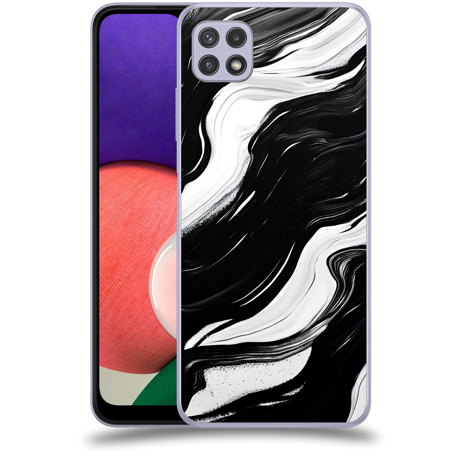 ACOVER Kryt na mobil Samsung Galaxy A22 5G A226B - Monochromie a Proudění