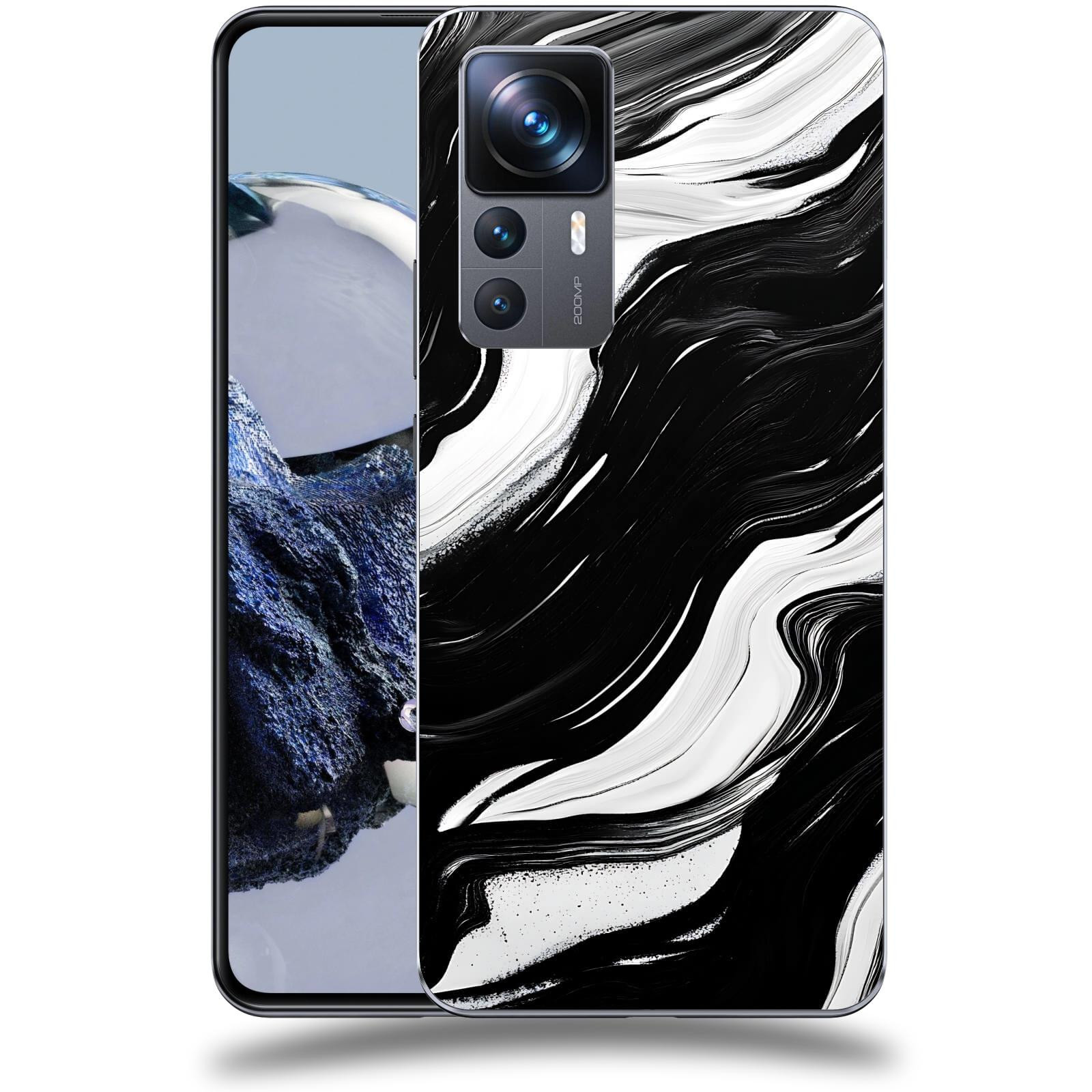 ACOVER Kryt na mobil Xiaomi 12T Pro - Monochromie a Proudění