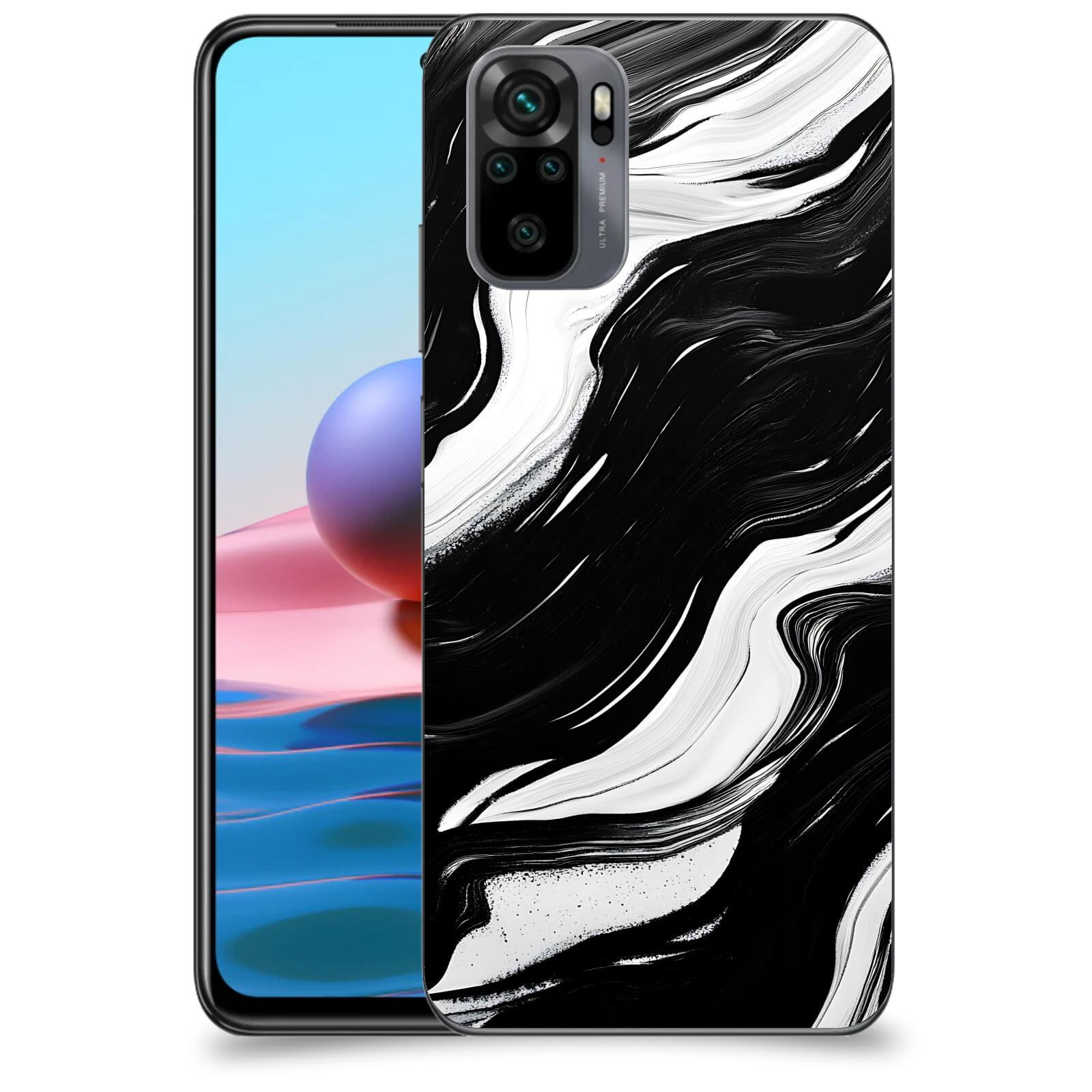 ACOVER Kryt na mobil Xiaomi Redmi Note 10 - Monochromie a Proudění
