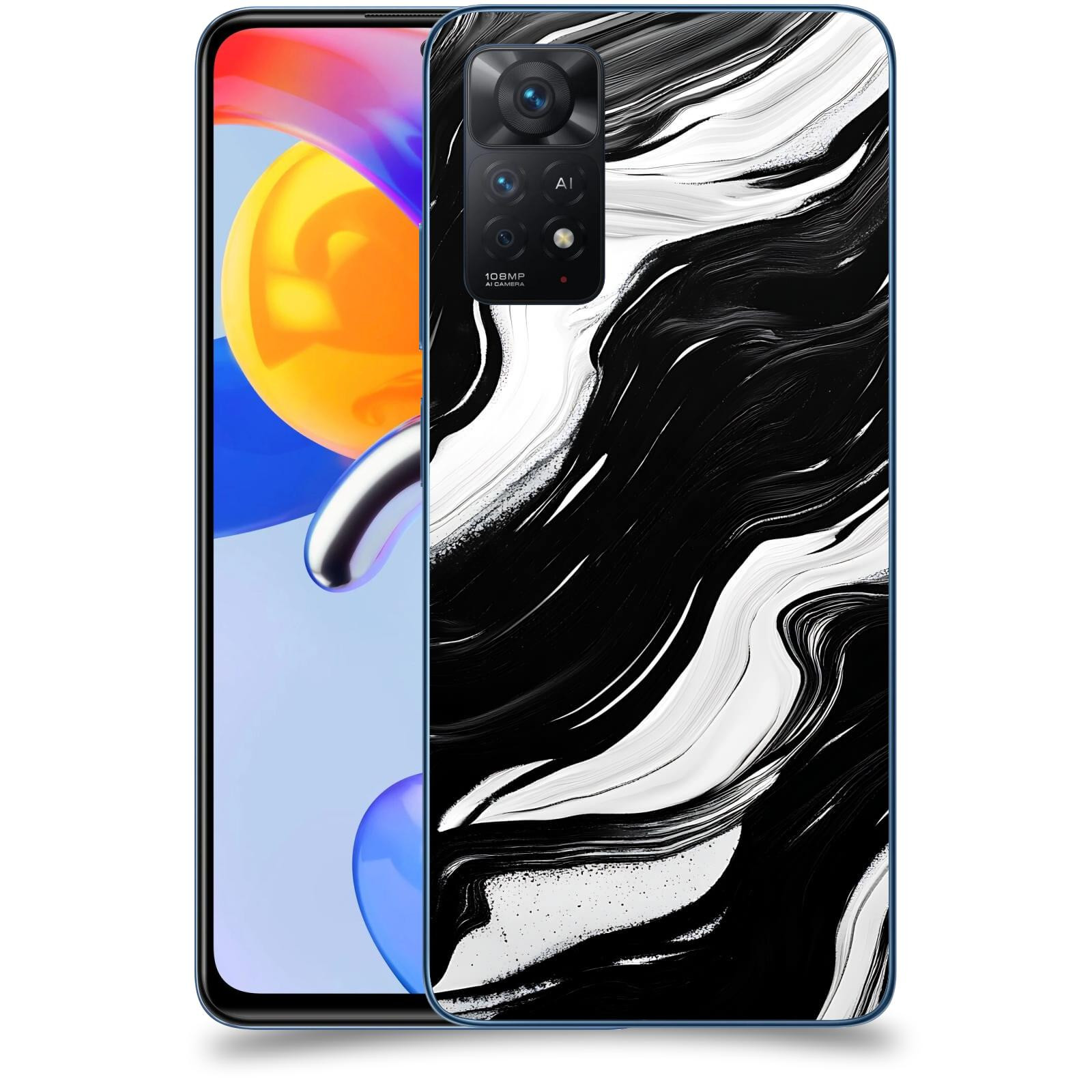 ACOVER Kryt na mobil Xiaomi Redmi Note 11 Pro 5G - Monochromie a Proudění