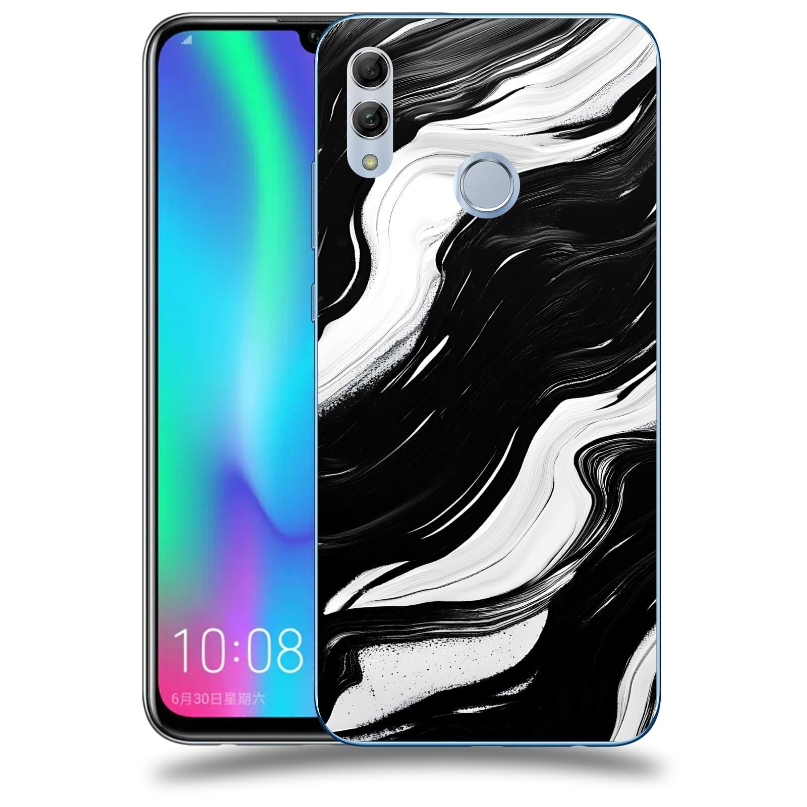 ACOVER Kryt na mobil Honor 10 Lite - Monochromie a Proudění