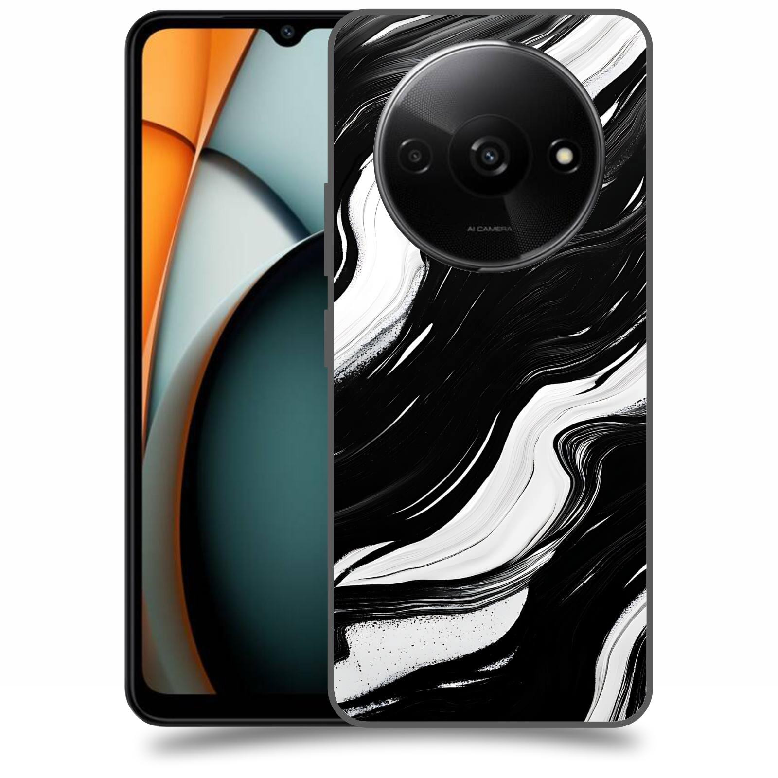 ACOVER Kryt na mobil Xiaomi Redmi A3 - Monochromie a Proudění
