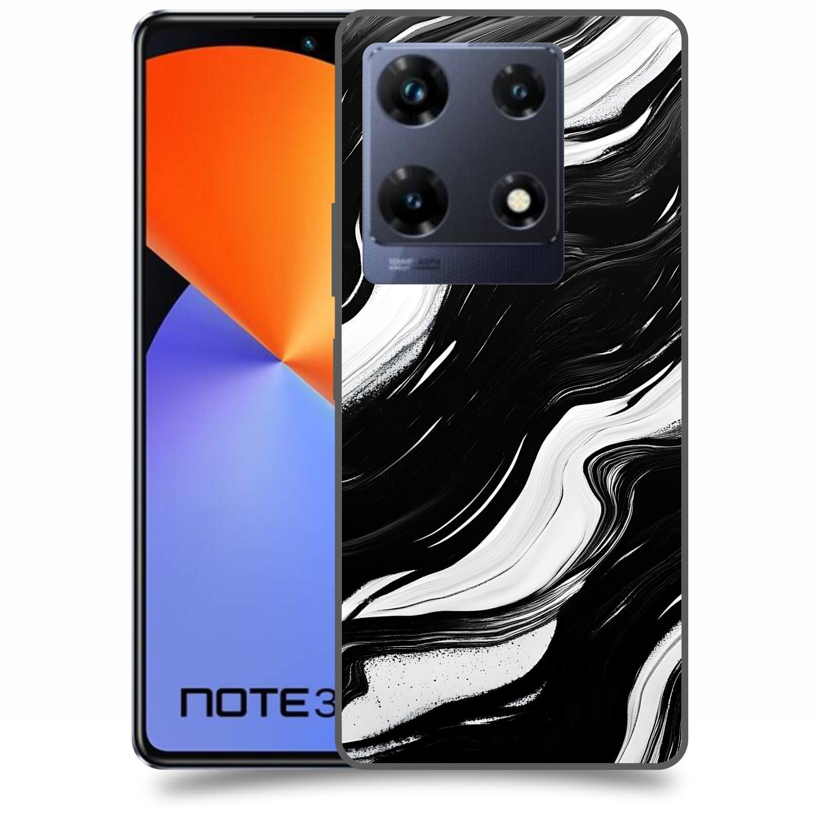 ACOVER Kryt na mobil Infinix Note 30 PRO - Monochromie a Proudění