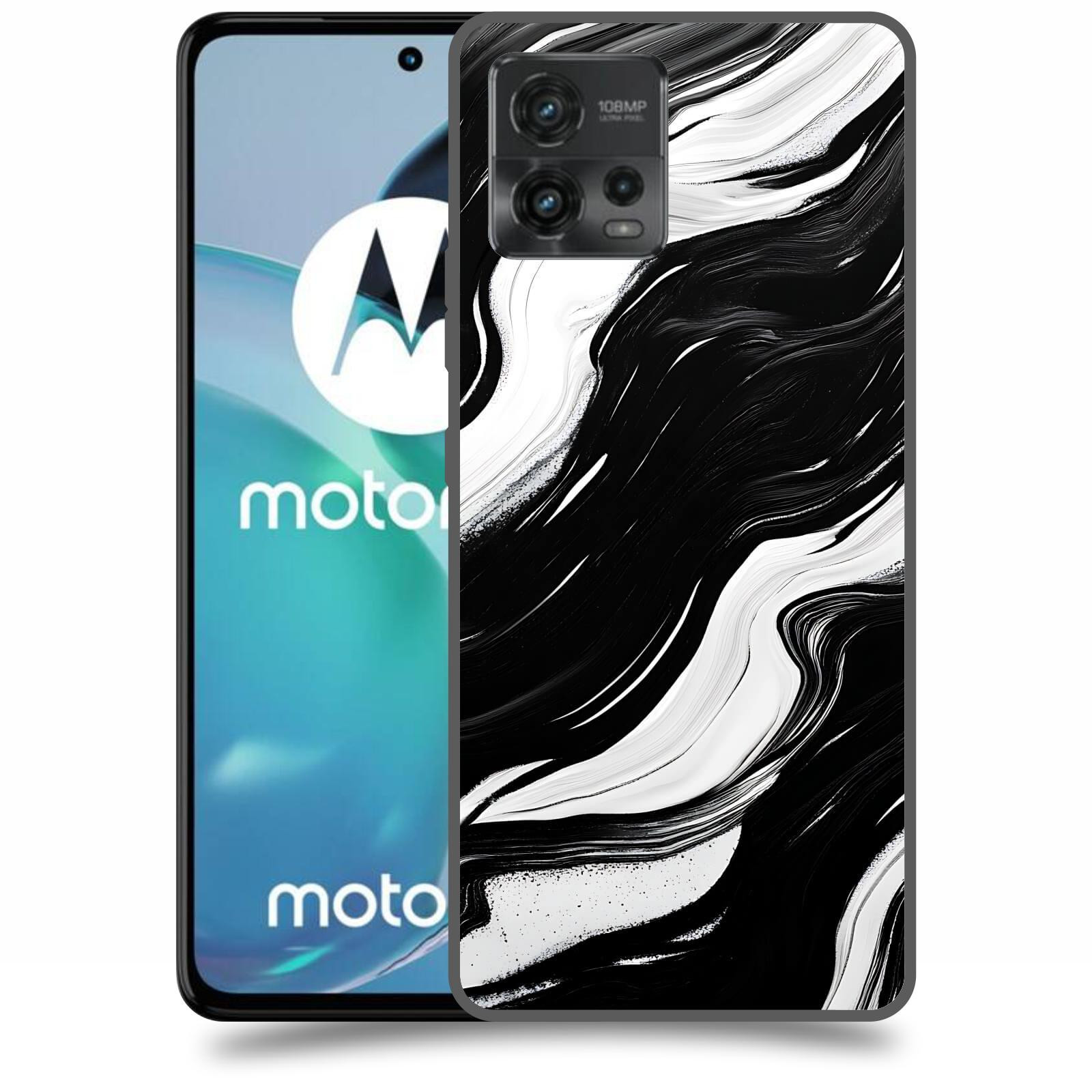 ACOVER Kryt na mobil Motorola Moto G72 - Monochromie a Proudění