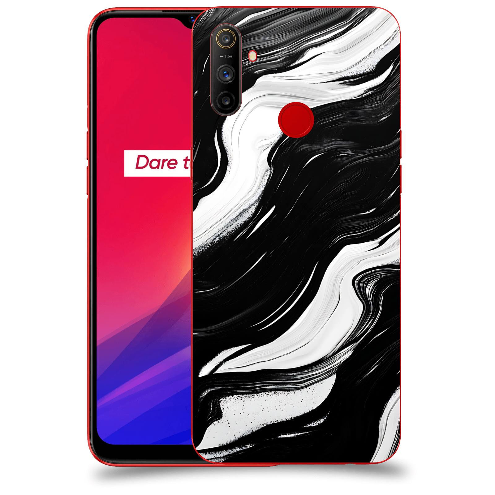 ACOVER Kryt na mobil Realme C3 - Monochromie a Proudění