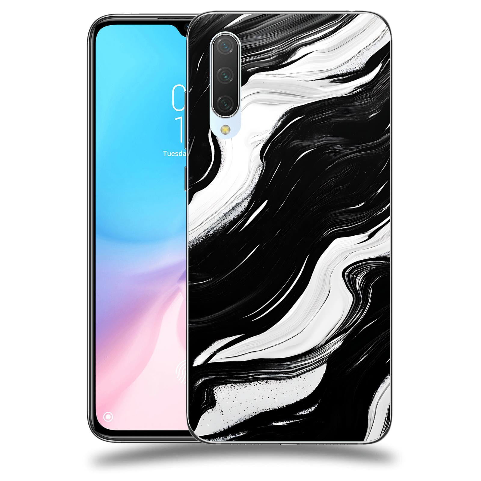 ACOVER Kryt na mobil Xiaomi Mi 9 Lite - Monochromie a Proudění