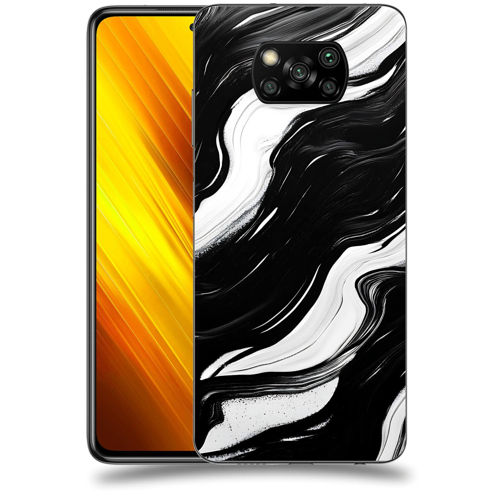 ACOVER Kryt na mobil Xiaomi Poco X3 - Monochromie a Proudění